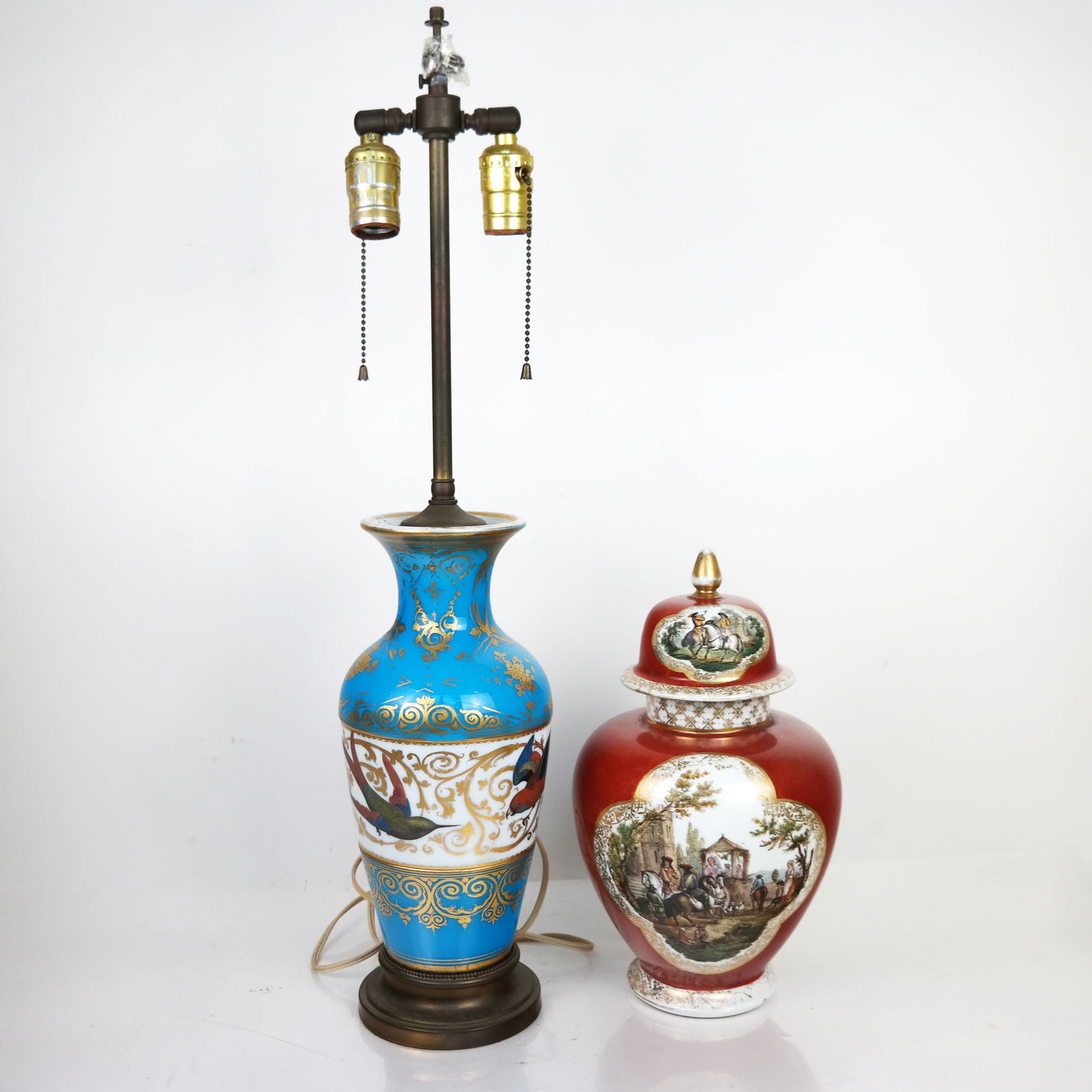 Porcelain Lamp and Covered Jar (1 of 17)