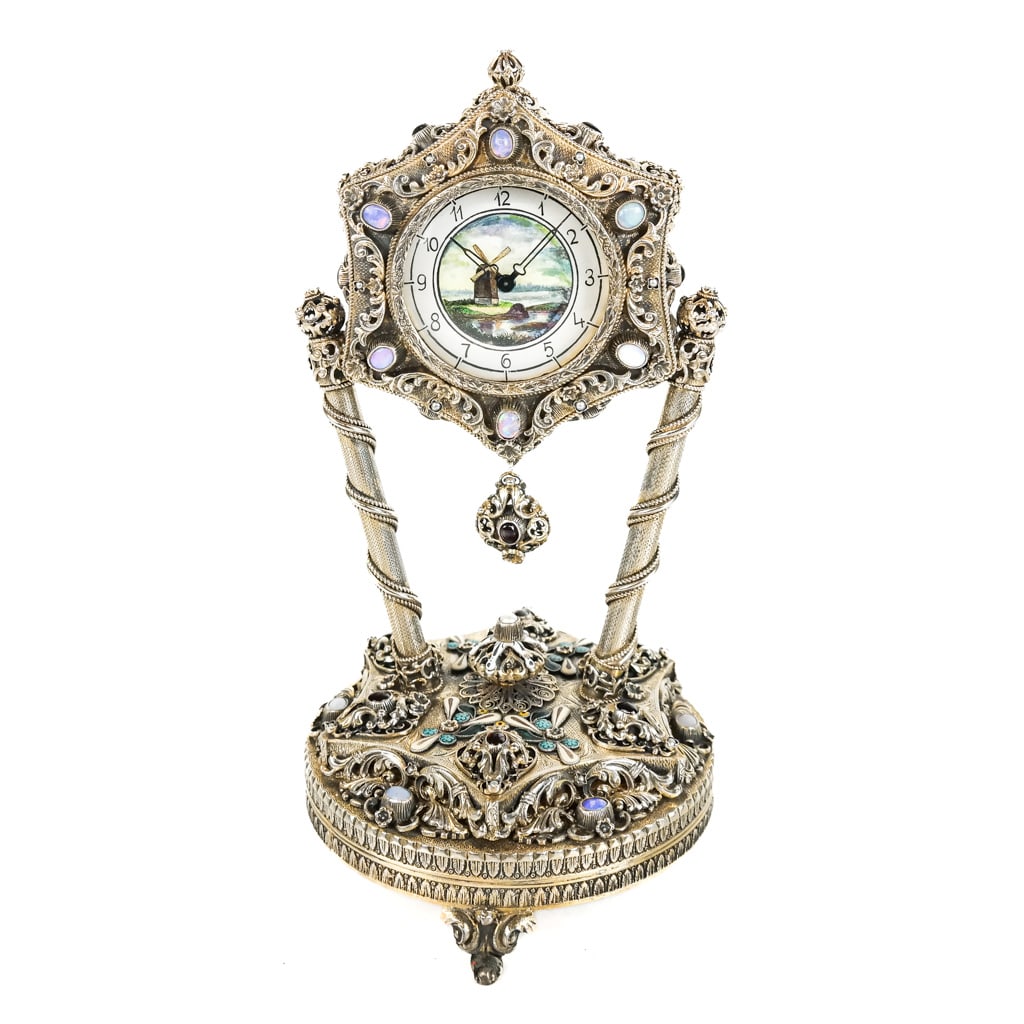 Reuge Swiss Music Box Vanity Clock (1 of 13)