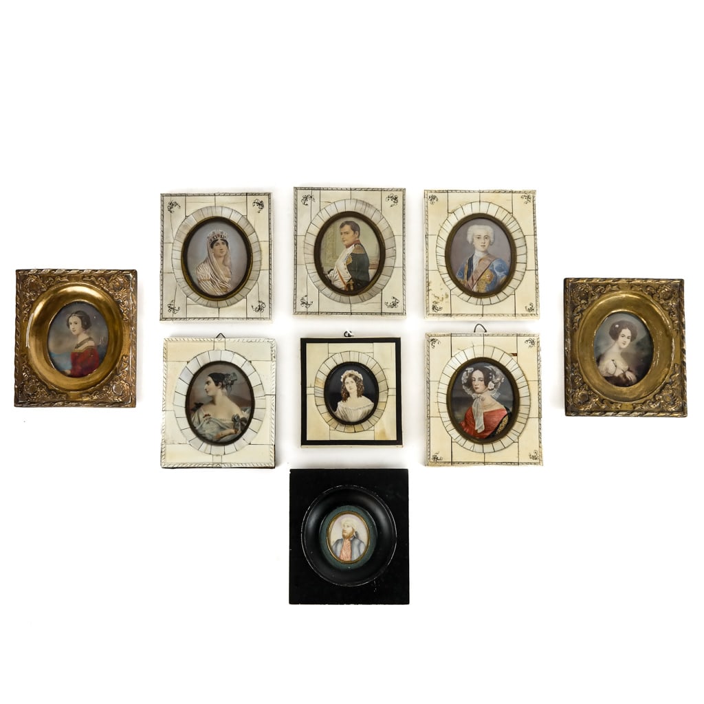 Assembled Group of Portrait Miniatures (1 of 17)