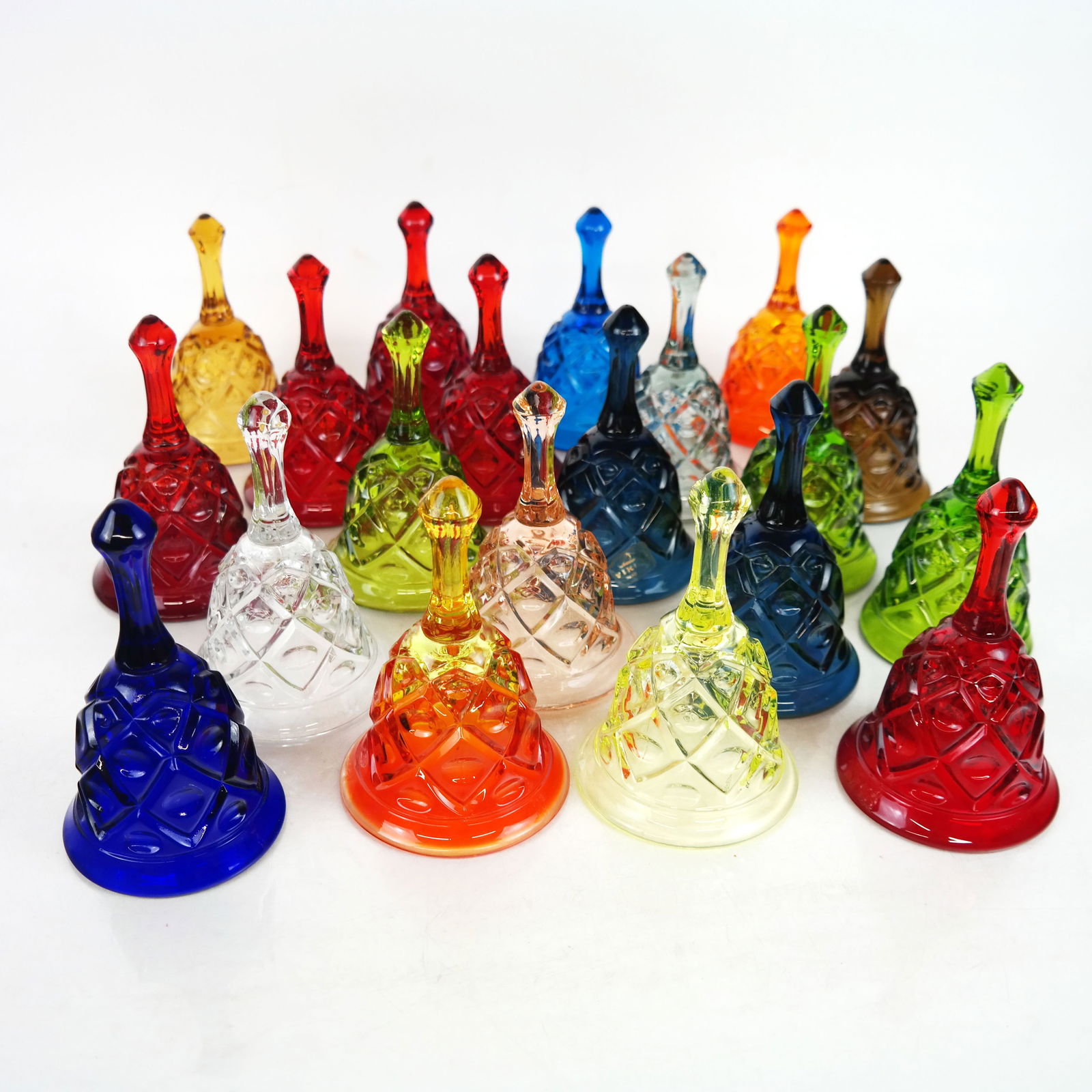 Group of Vintage Viking Art Glass Hand Bells (1 of 8)
