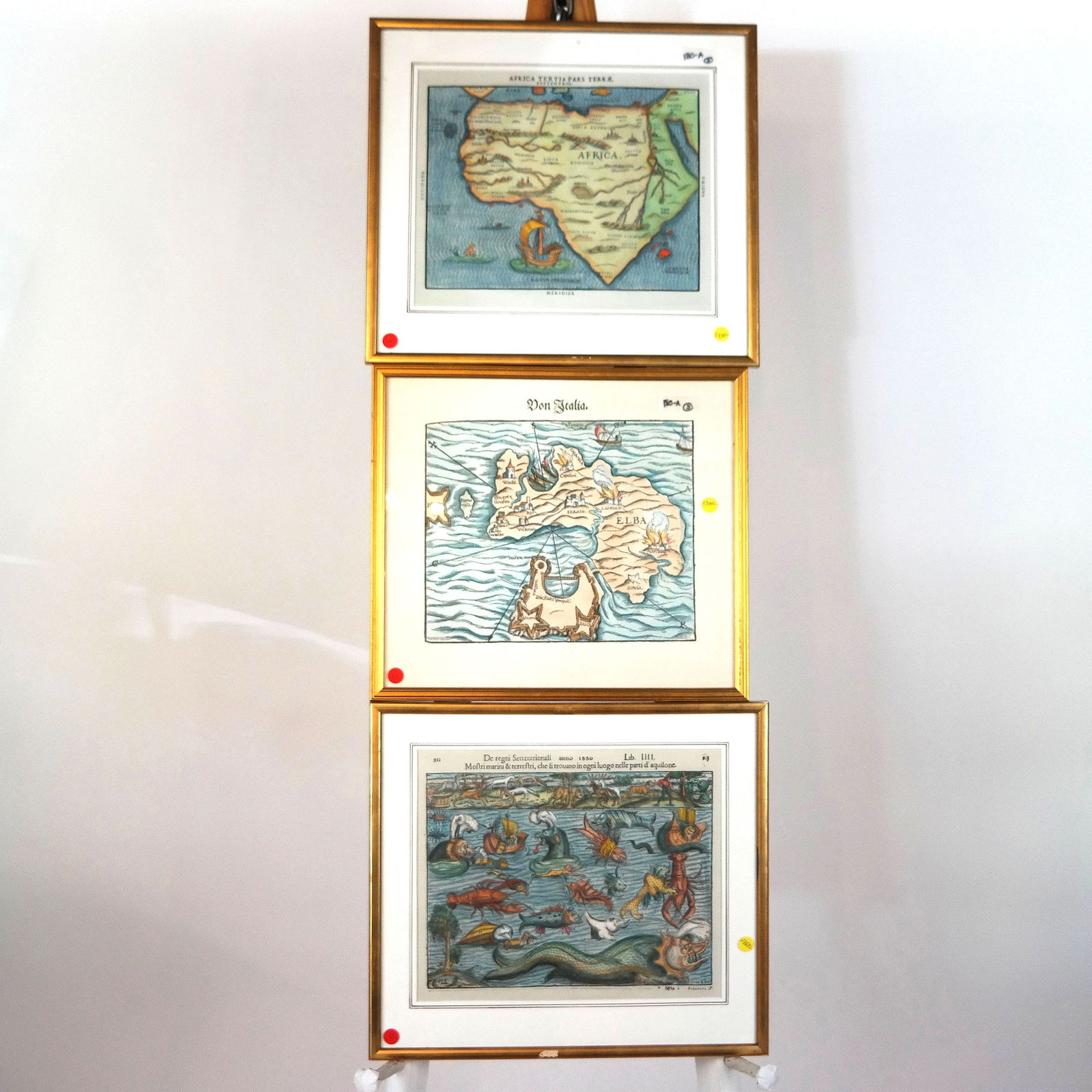 Three Vintage Reproductions of Antique Prints (1 of 5)