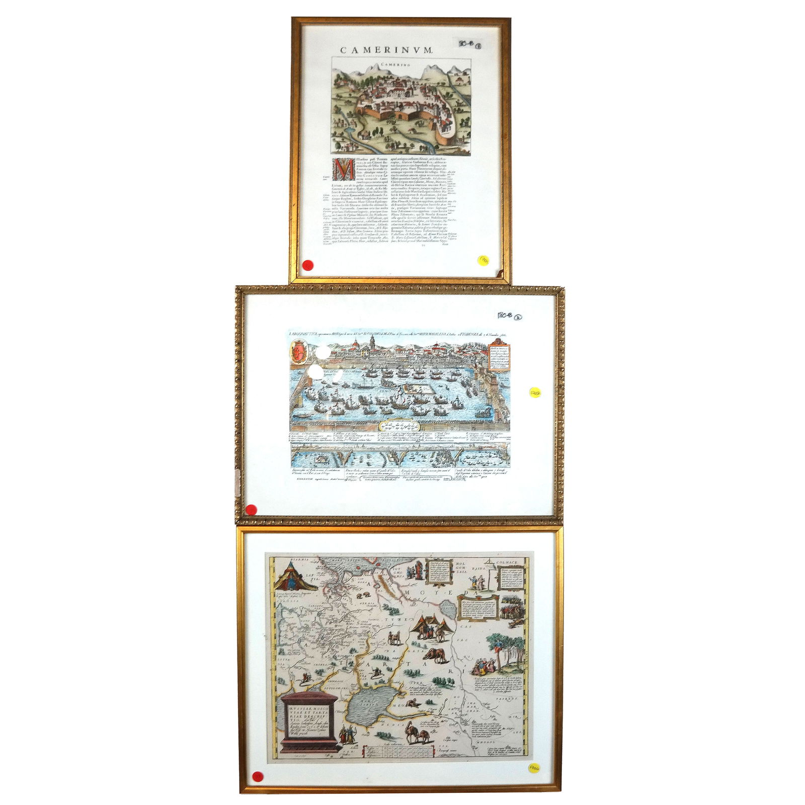 Three Vintage Reproductions of Antique Prints (1 of 6)