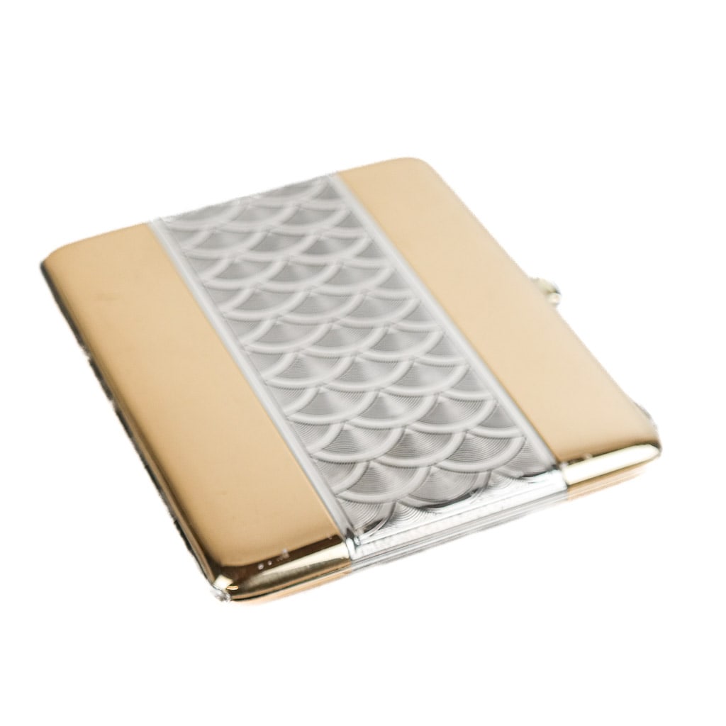 18k Gold and Silver Cigarette Case (1 of 16)