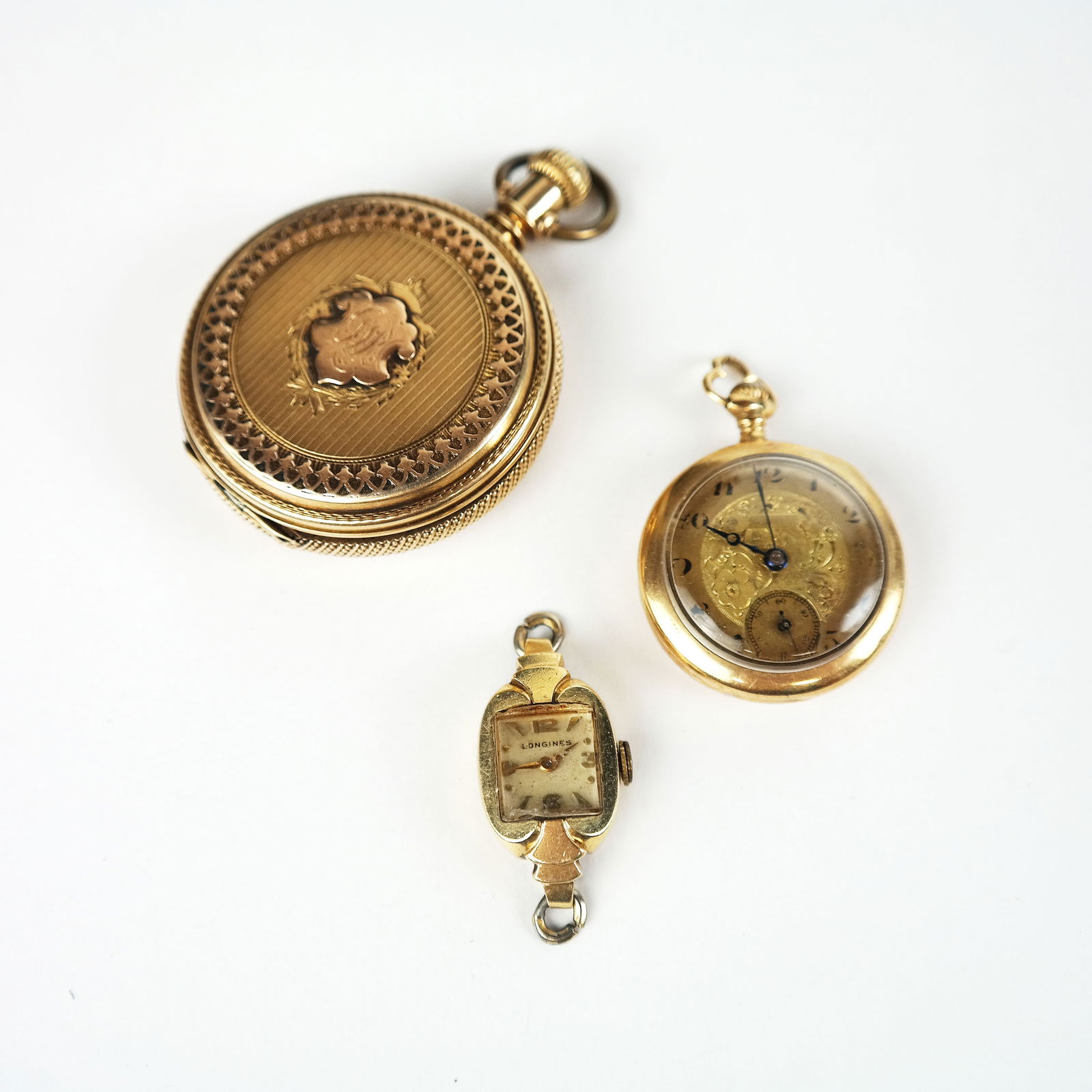 Three (3) 14K Gold Timepieces (1 of 13)