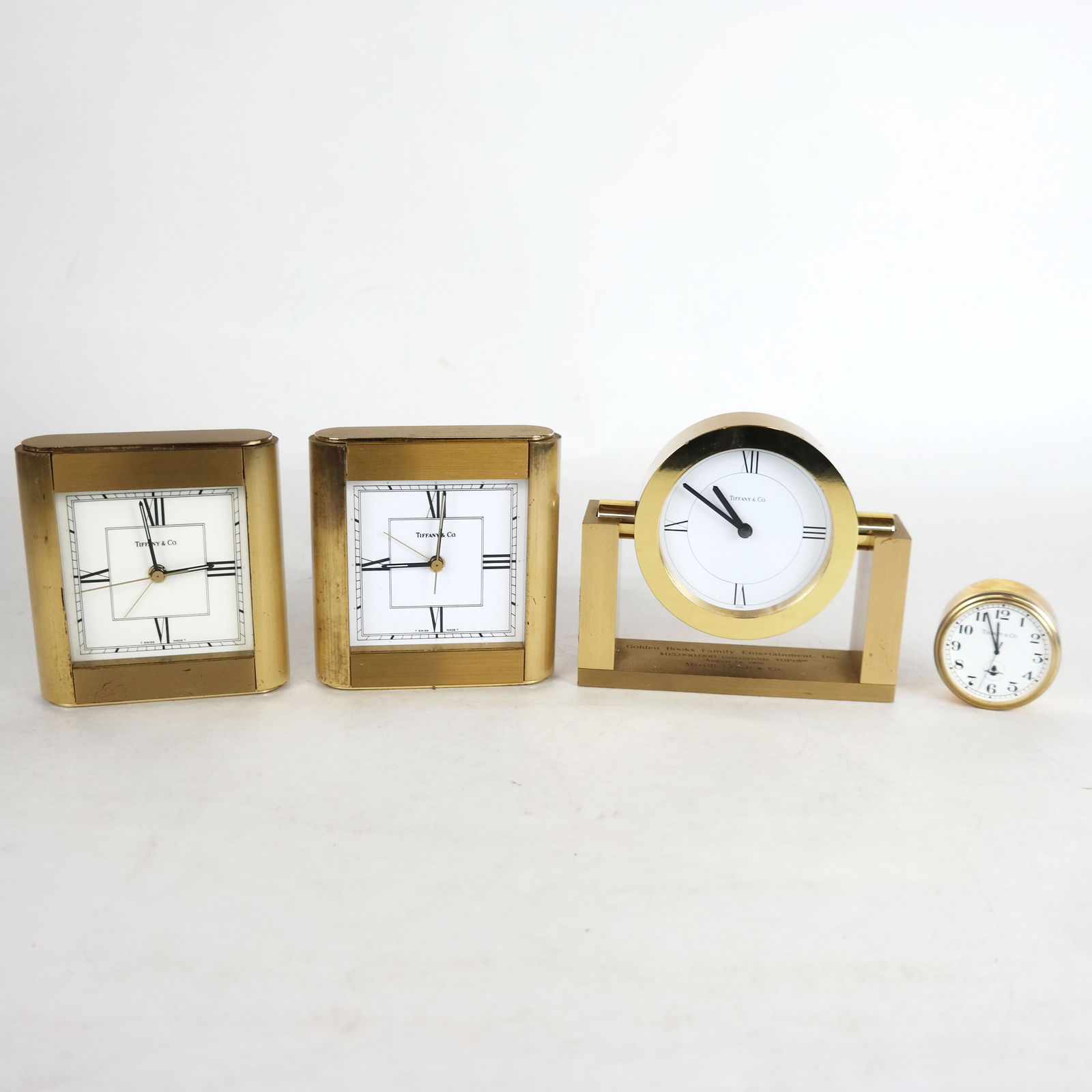 Group of 4 Brass Desk/Travel Clocks (1 of 17)