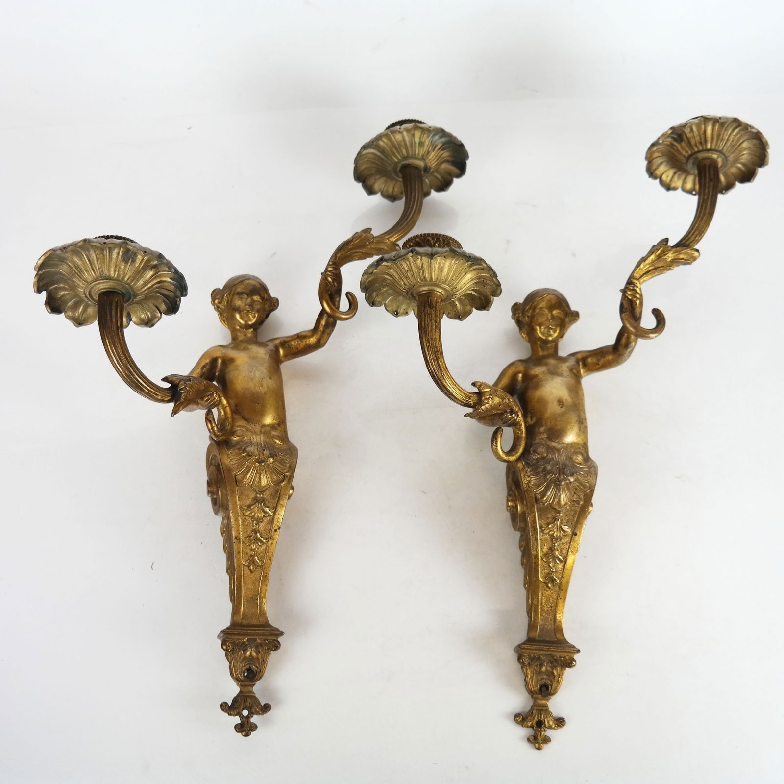 Pair of French Rococo-Style Sconces (1 of 10)