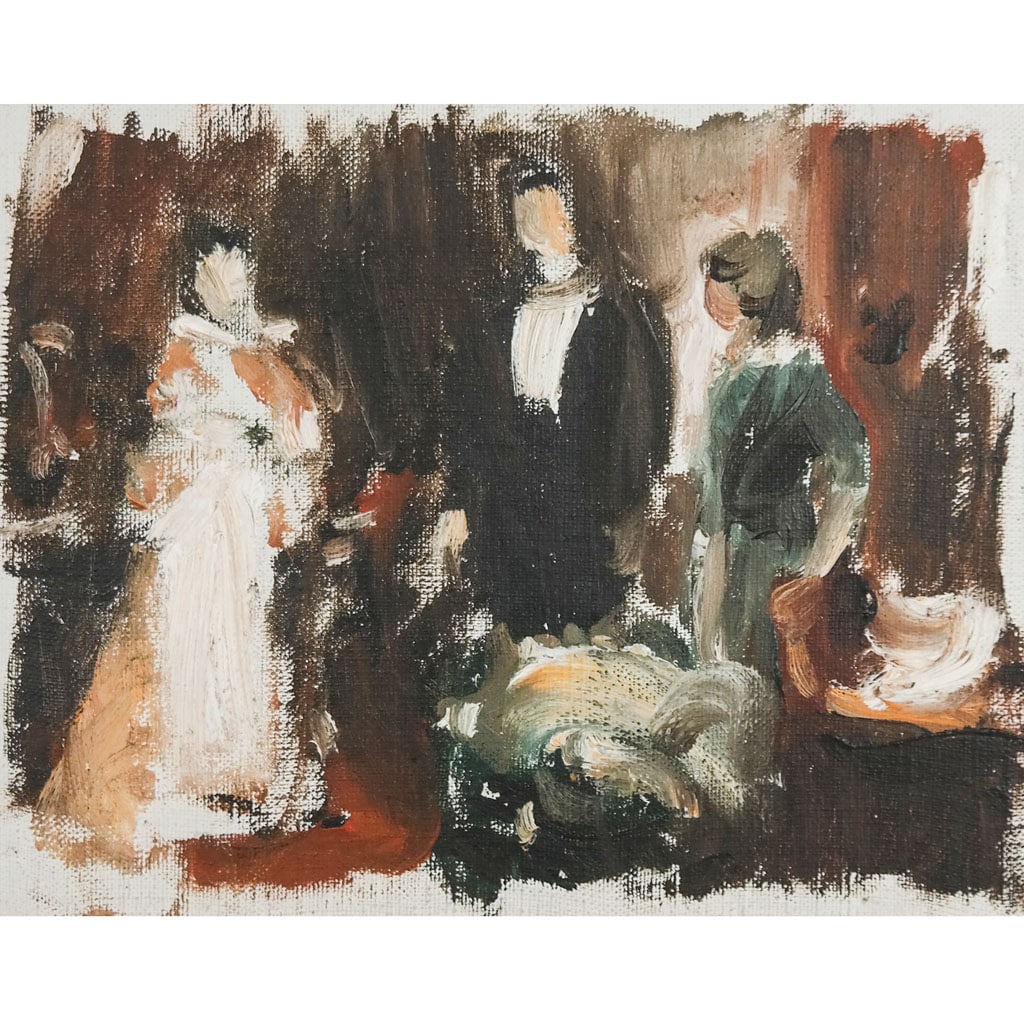 Harold VON SCHMIDT: Figural Oil on Canvas (1 of 6)