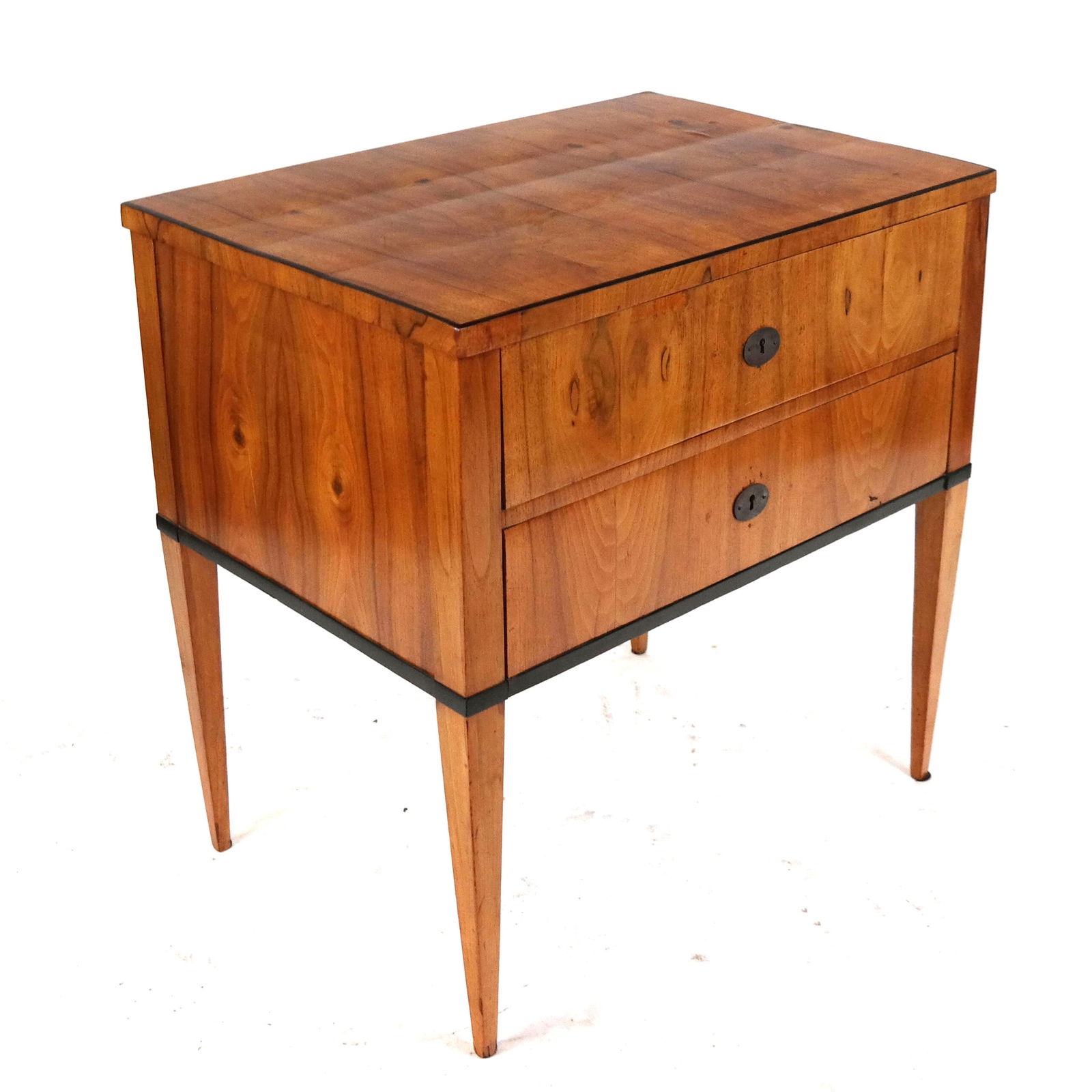 Biedermeier Parcel Ebonized Commode (1 of 5)