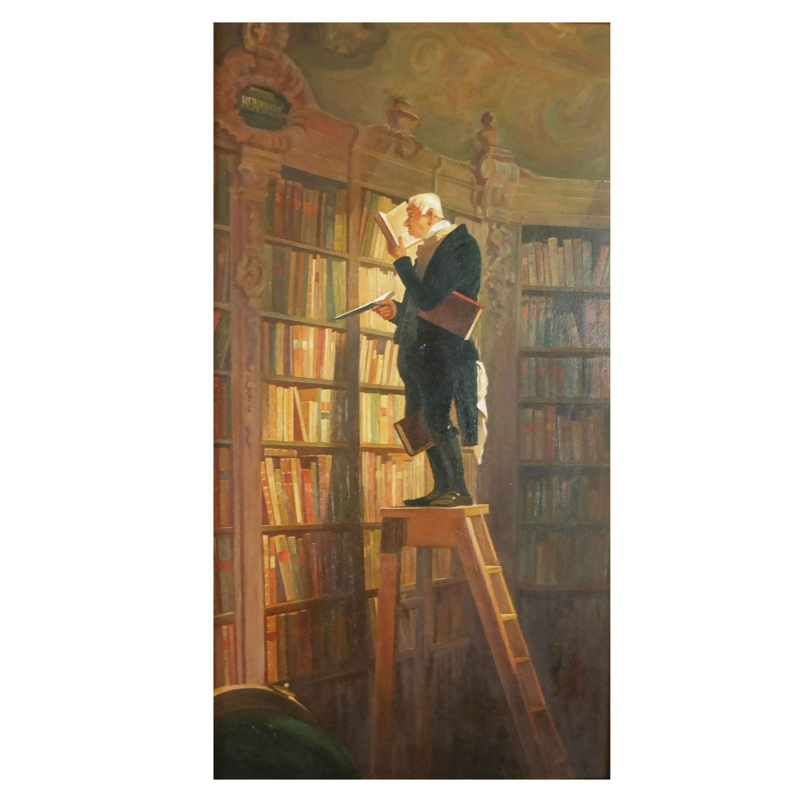 After Carl SPITZWEG: "Bookworm" - Painting (1 of 7)
