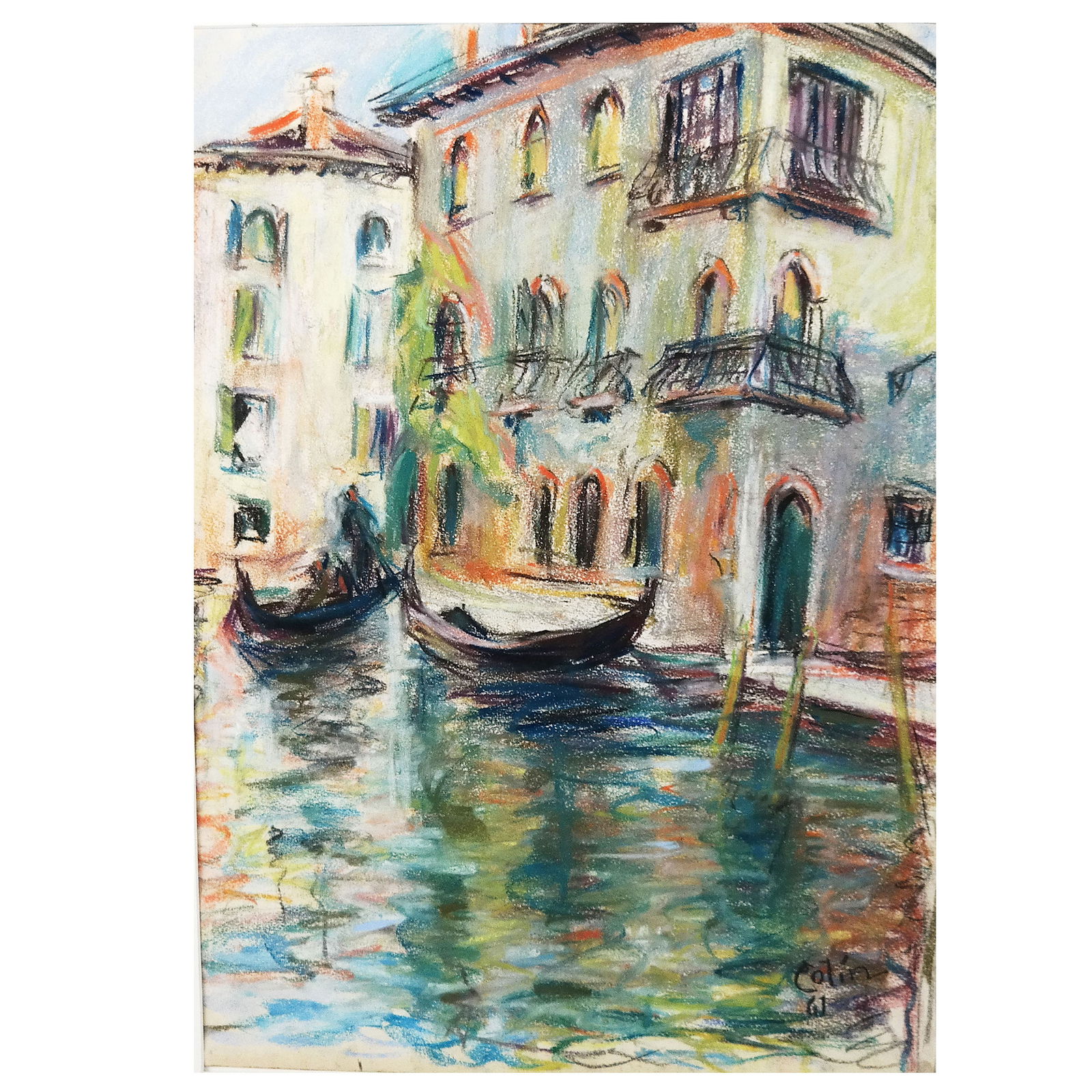 Signed "Colin W." - Venetian Canal Scene (1 of 10)