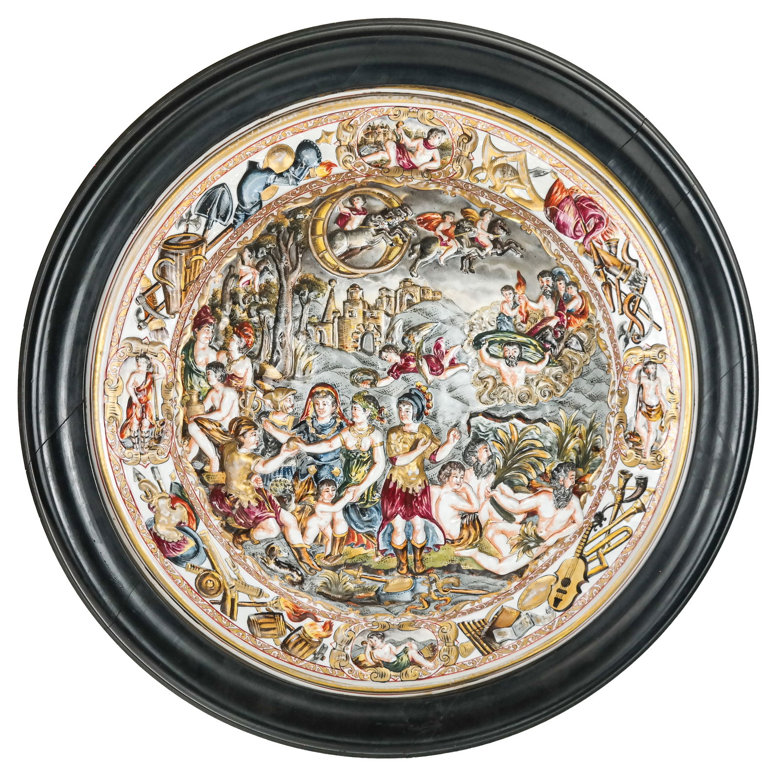 Large Capodimonte Italian Charger-Wall Plaque (1 of 14)
