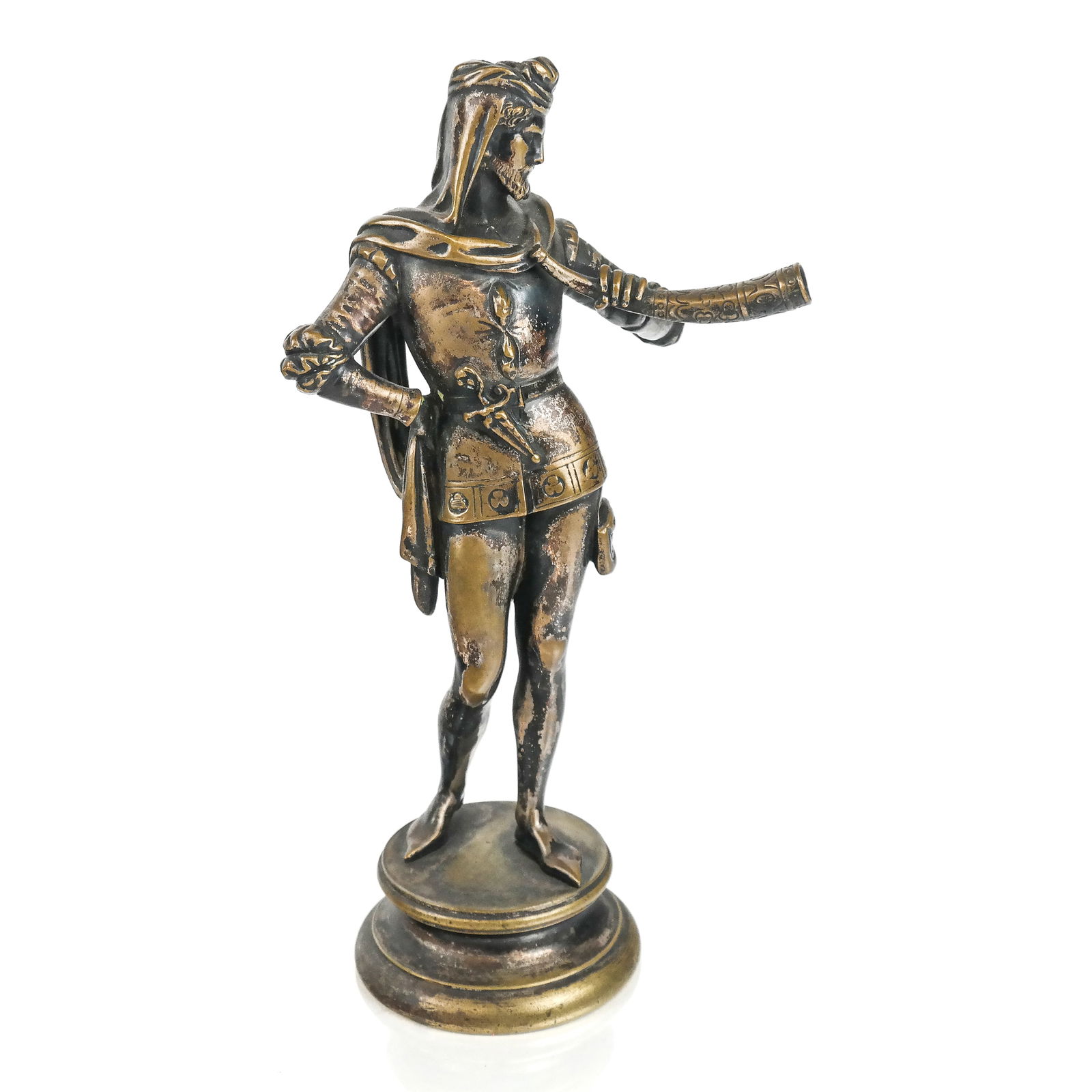 French Silvered Bronze Figure of a Knight (1 of 10)