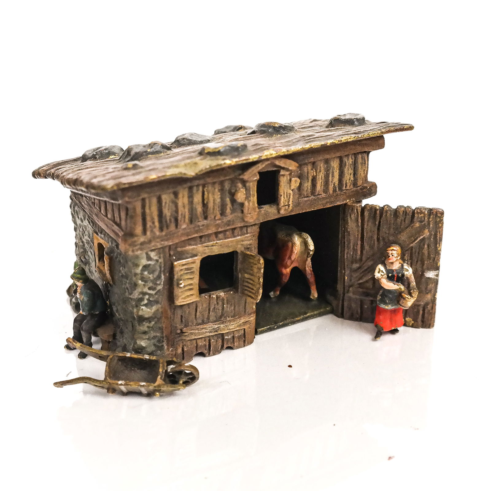 Small Detailed Bronze Figural Group (1 of 6)