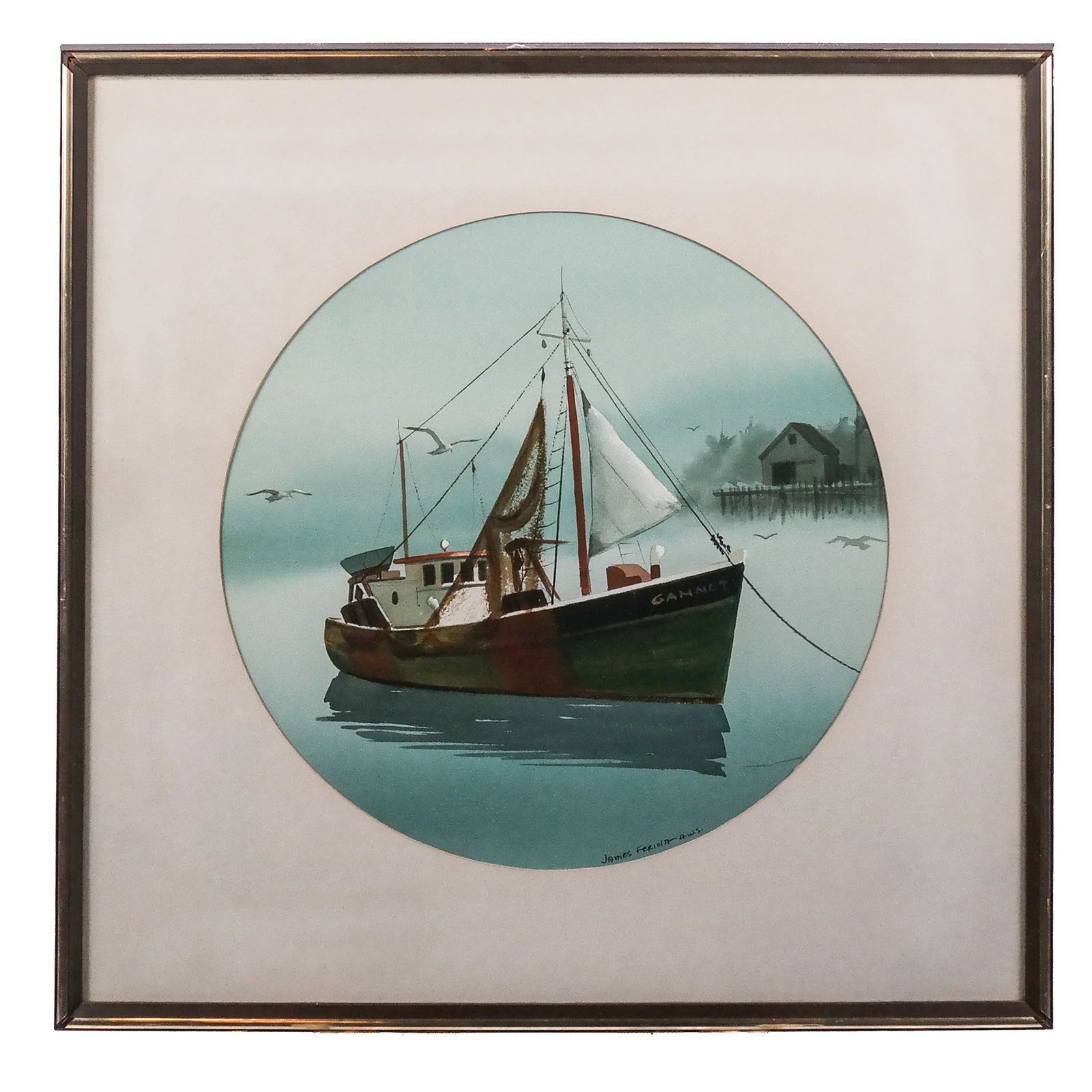 James FERIOLA: Fishing Boat - Watercolor Painting (1 of 8)