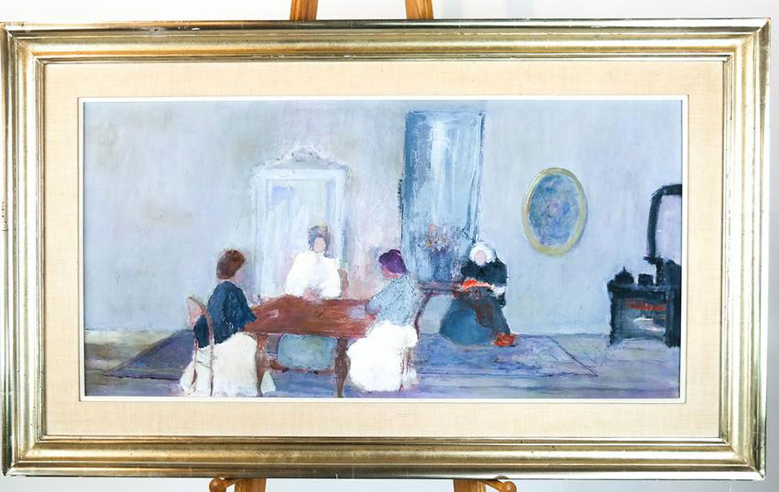 Modern Impressionist Interior Scene - O/C (1 of 3)