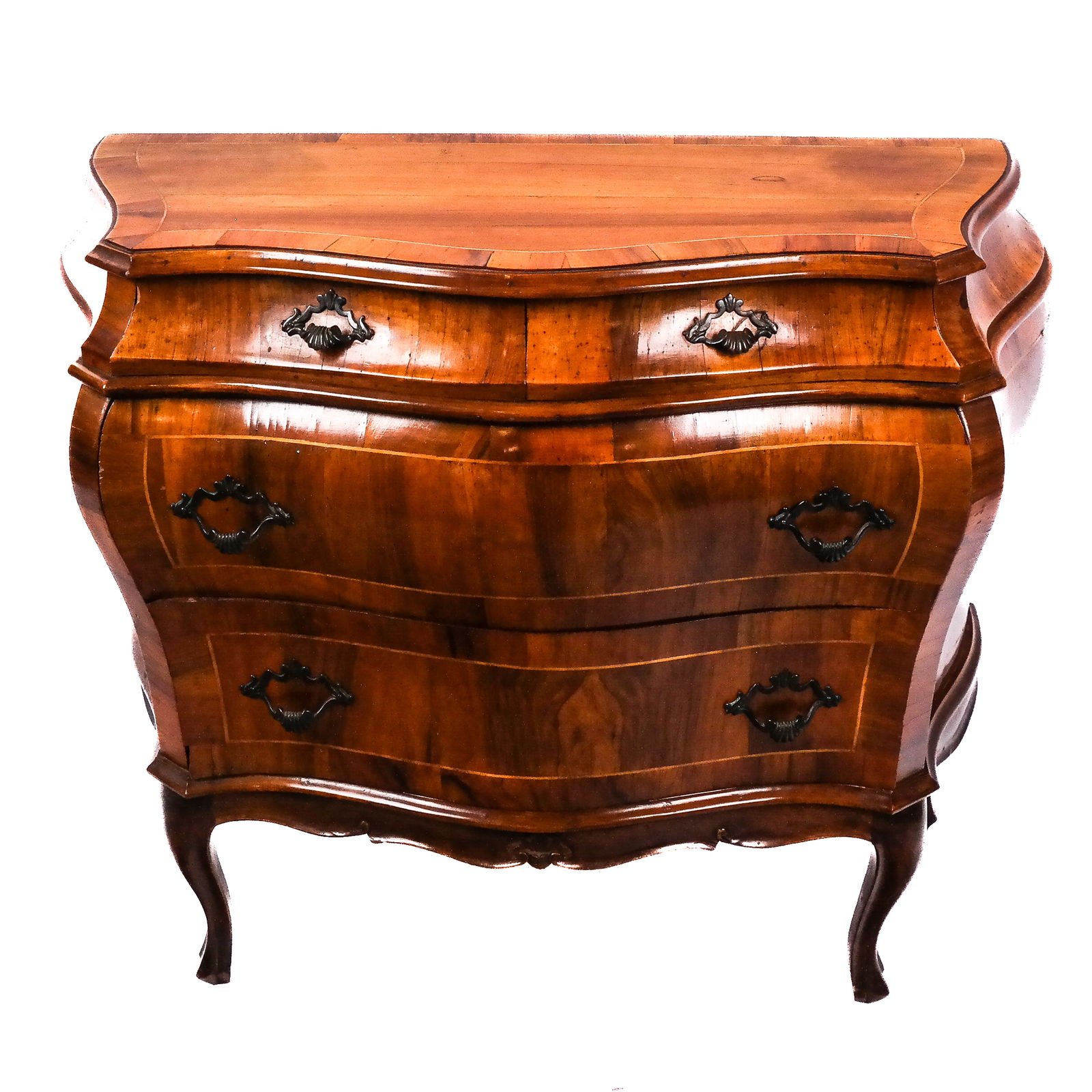 Italian Bombe Four-Drawer Chest (1 of 8)