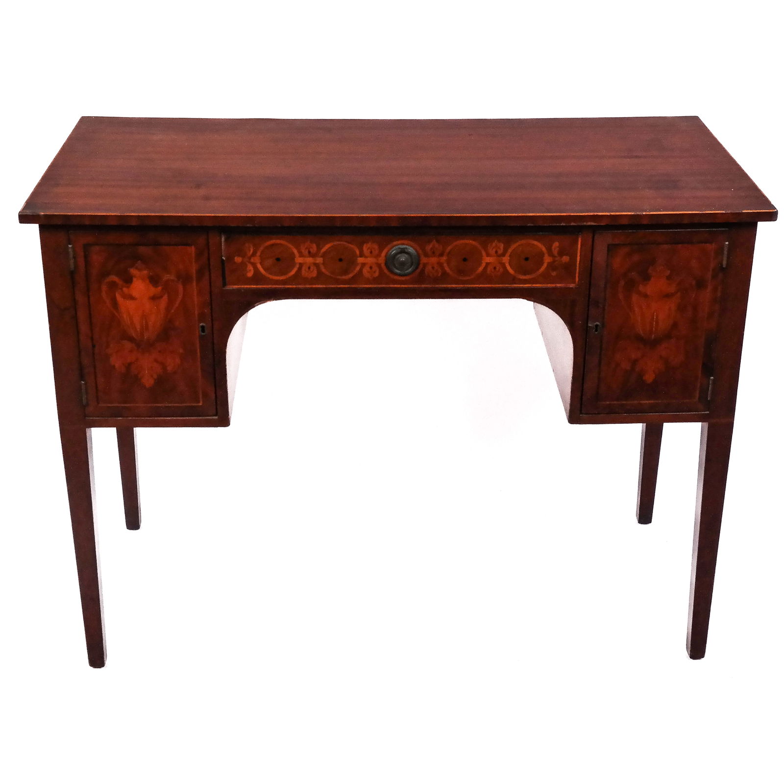 Italian Neoclassical Inlaid Mahogany Writing Desk (1 of 8)