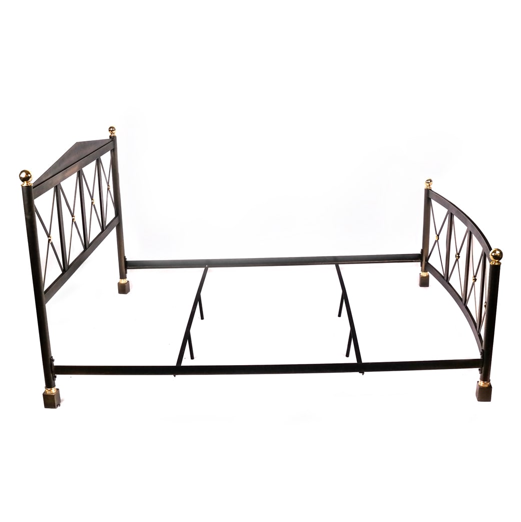 Modern Roman-Style Brushed Metal Bed Frame (1 of 8)