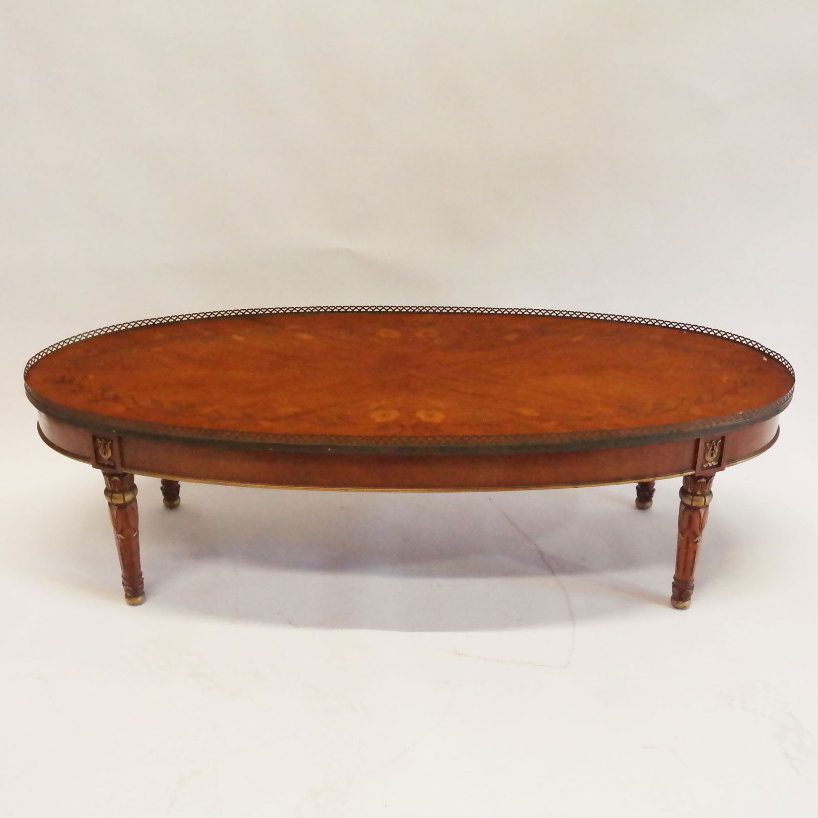 Neoclassical Revival Marquetry Coffee Table (1 of 9)