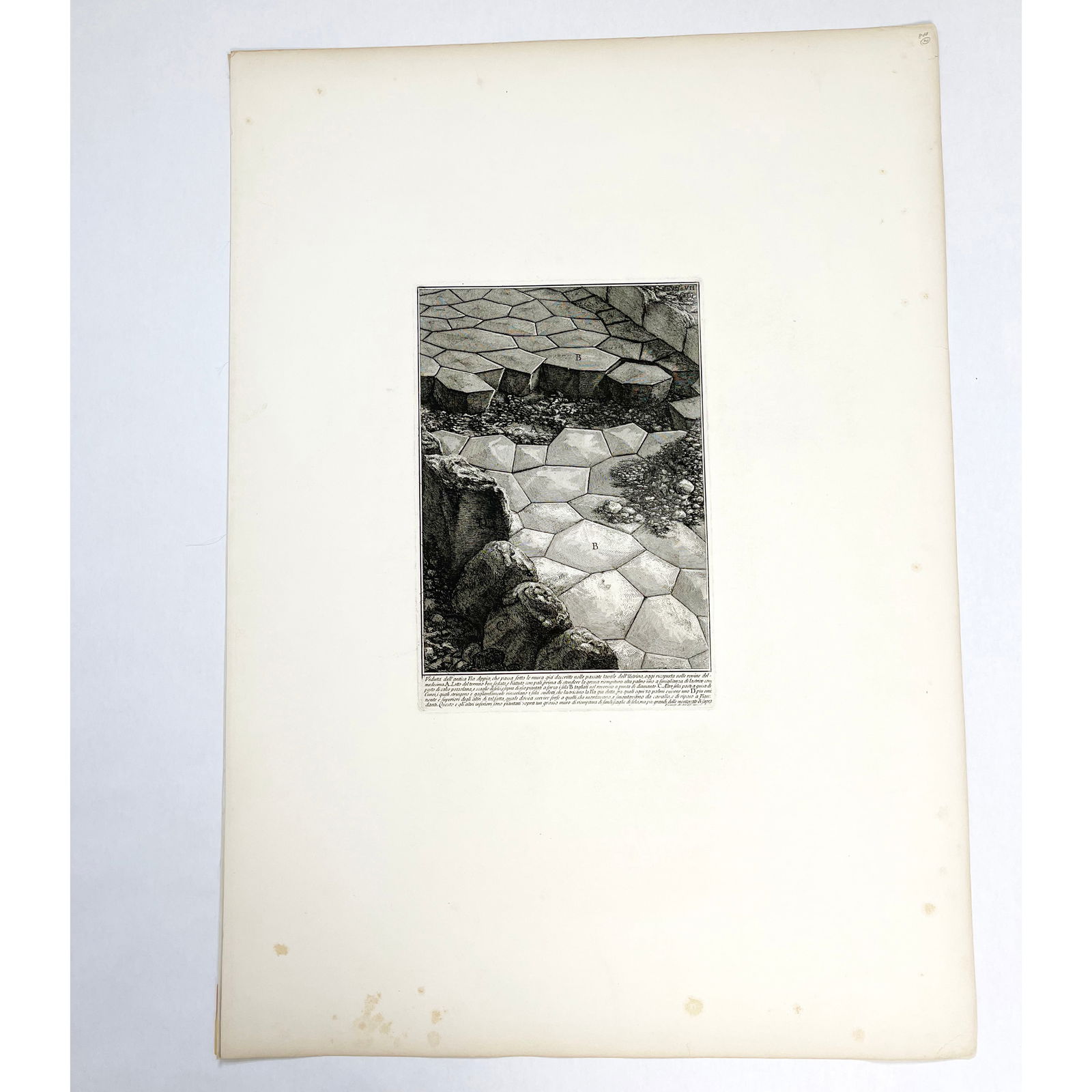 Giovanni B. PIRANESI: "...Via Appia" - Etching (1 of 5)