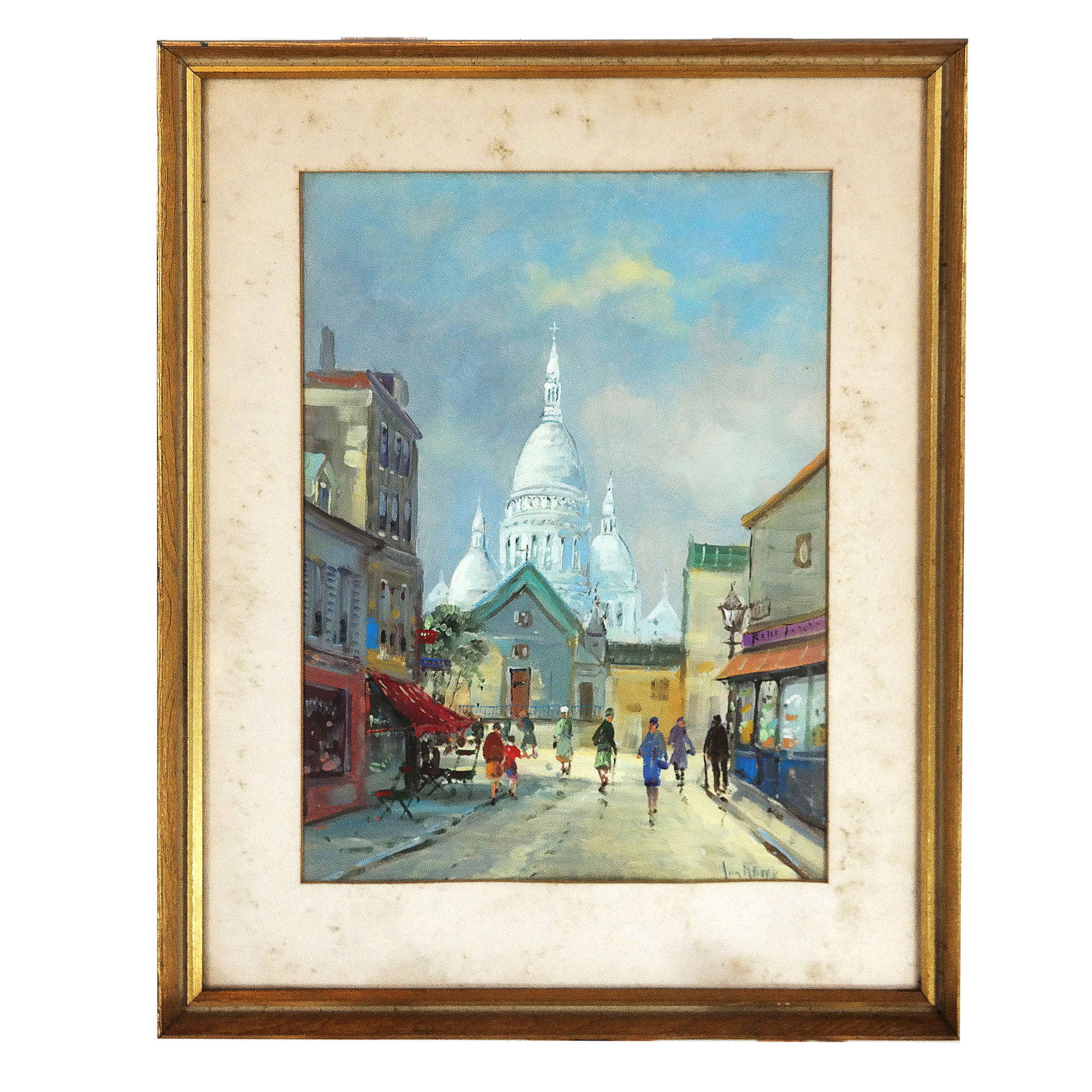 J.M. van BEEK: Parisian Scene - Oil Painting (1 of 7)