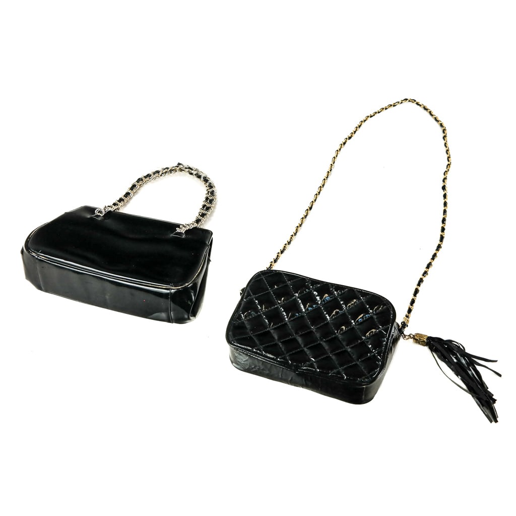 Two Black Patent Leather Bags (1 of 5)