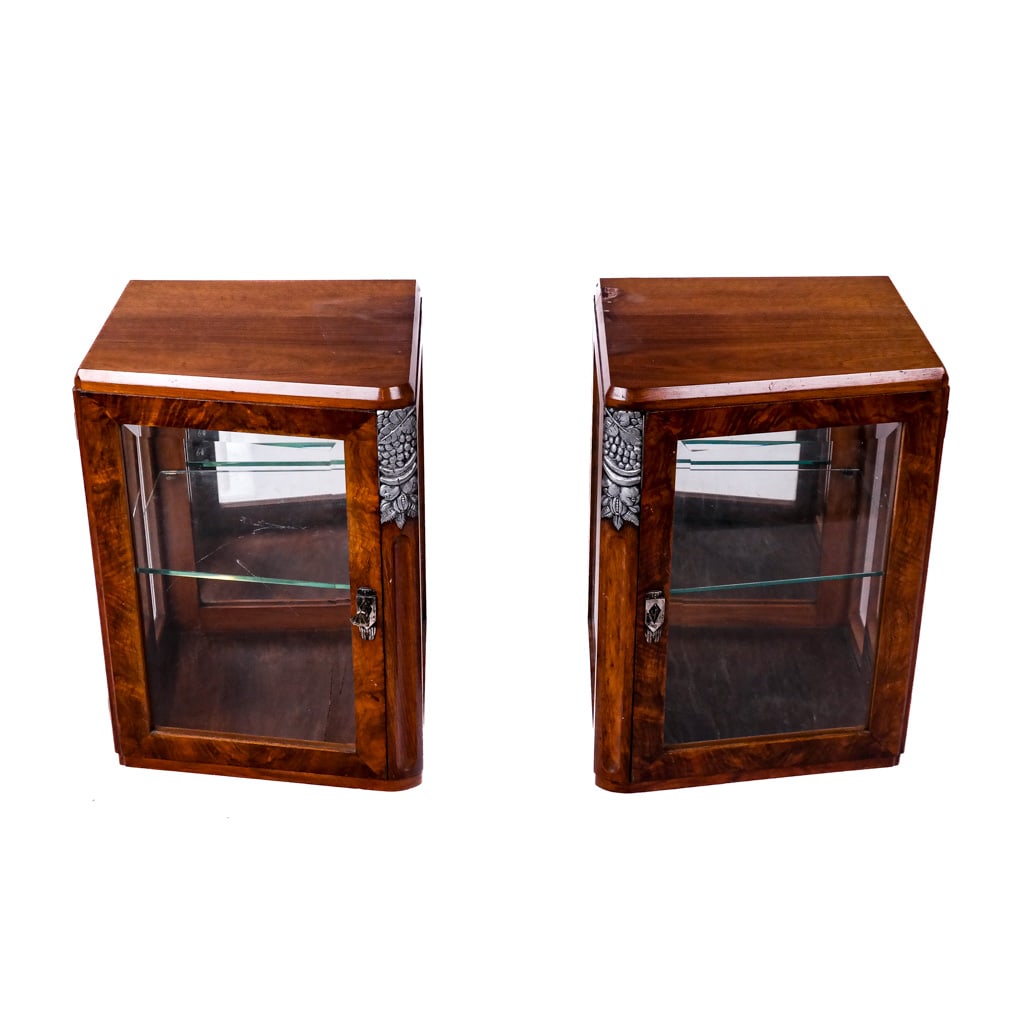 Pair of Art Nouveau Hanging Cabinets (1 of 9)