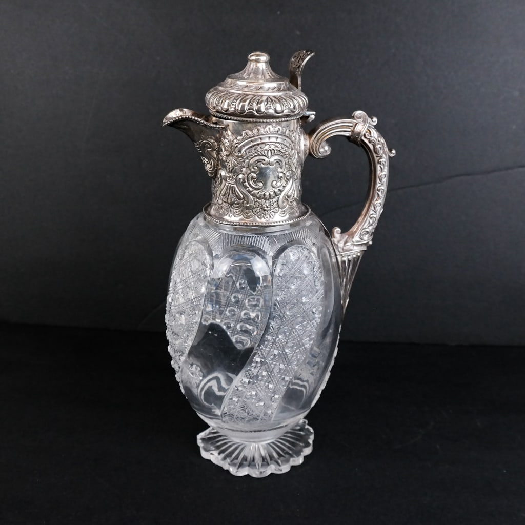 Antique English Silver Mounted Pitcher (1 of 10)