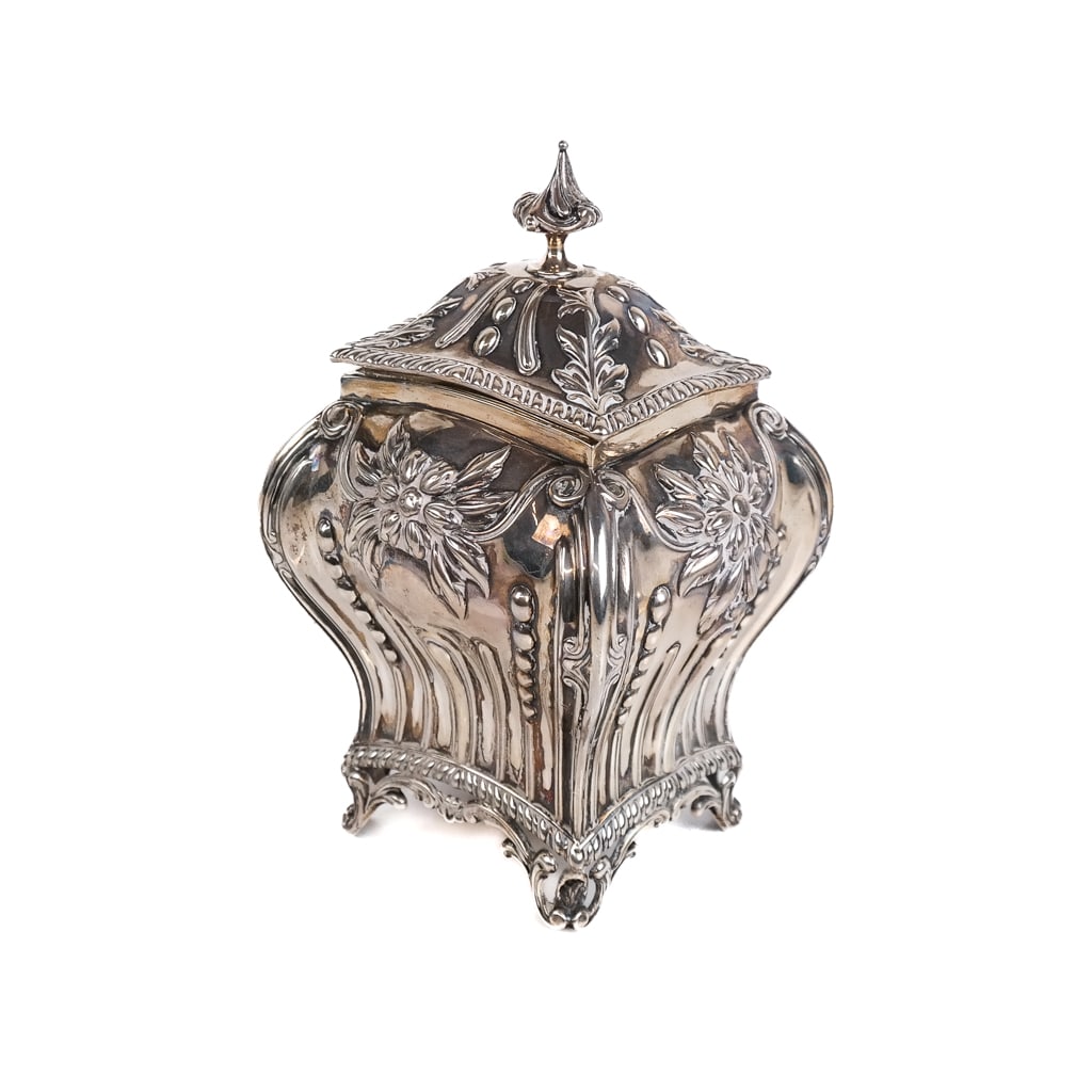 English Silver Tea Caddy (1 of 9)