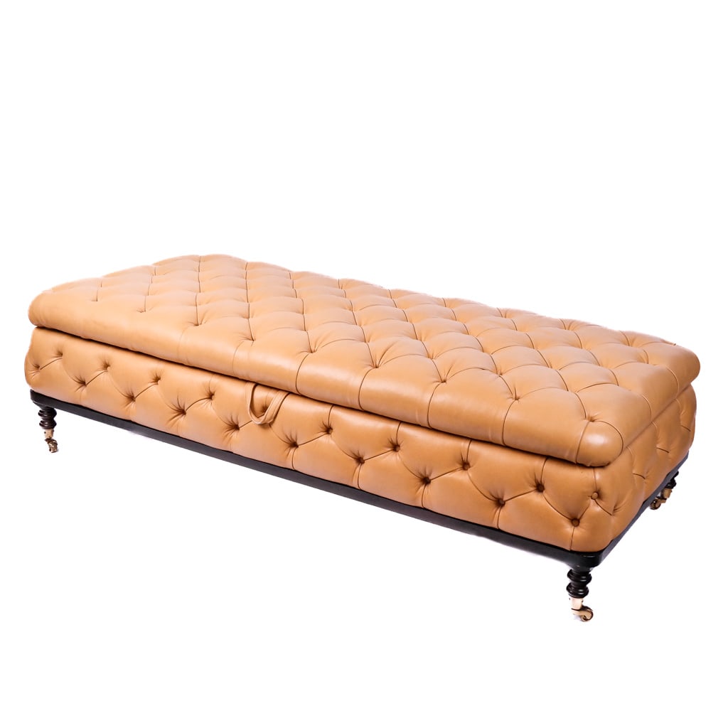George Smith Tan Tufted Ottoman (1 of 13)