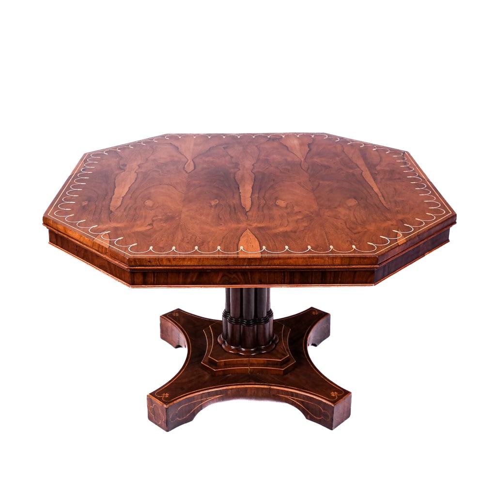 Antique Amboyna Wood Breakfast Table (1 of 12)