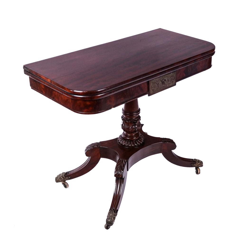 American Classical Mahogany Card Table (1 of 10)