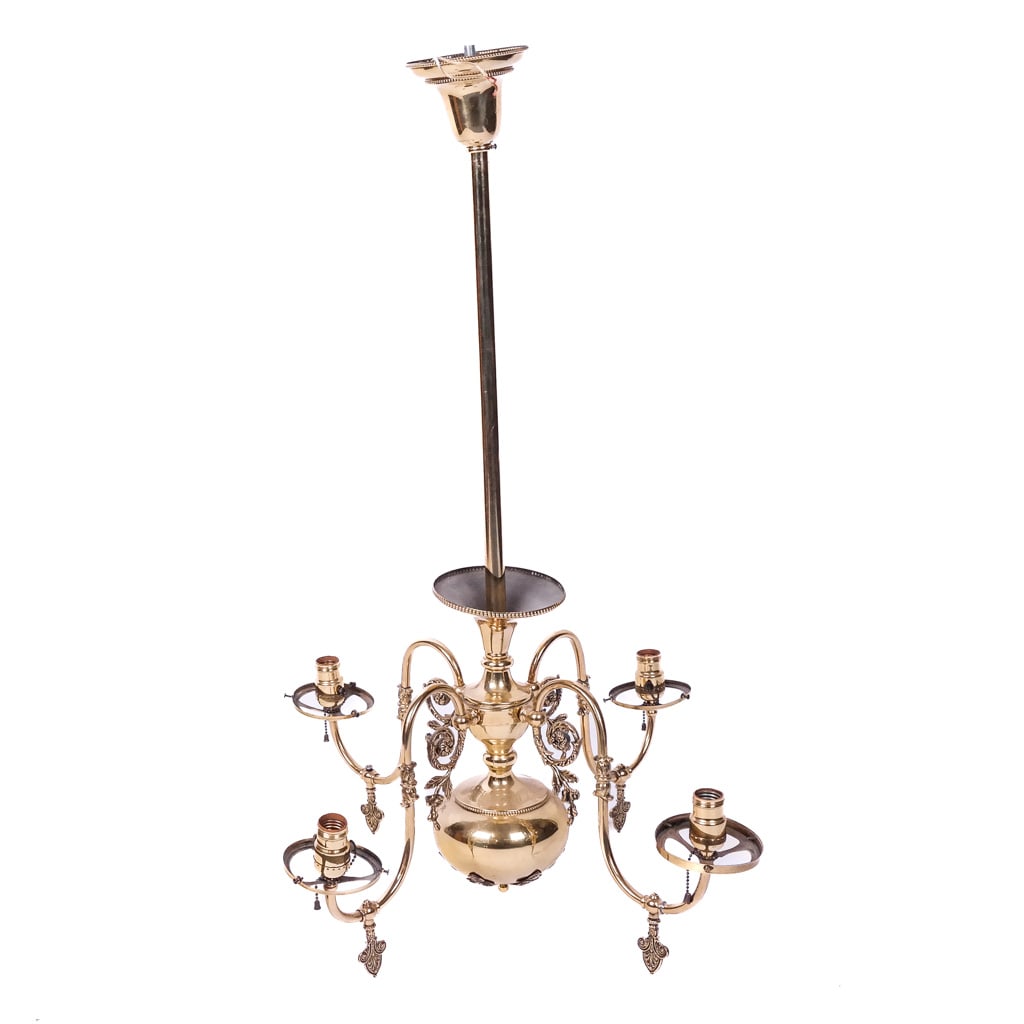 Renaissance Revival Brass Chandelier (1 of 11)