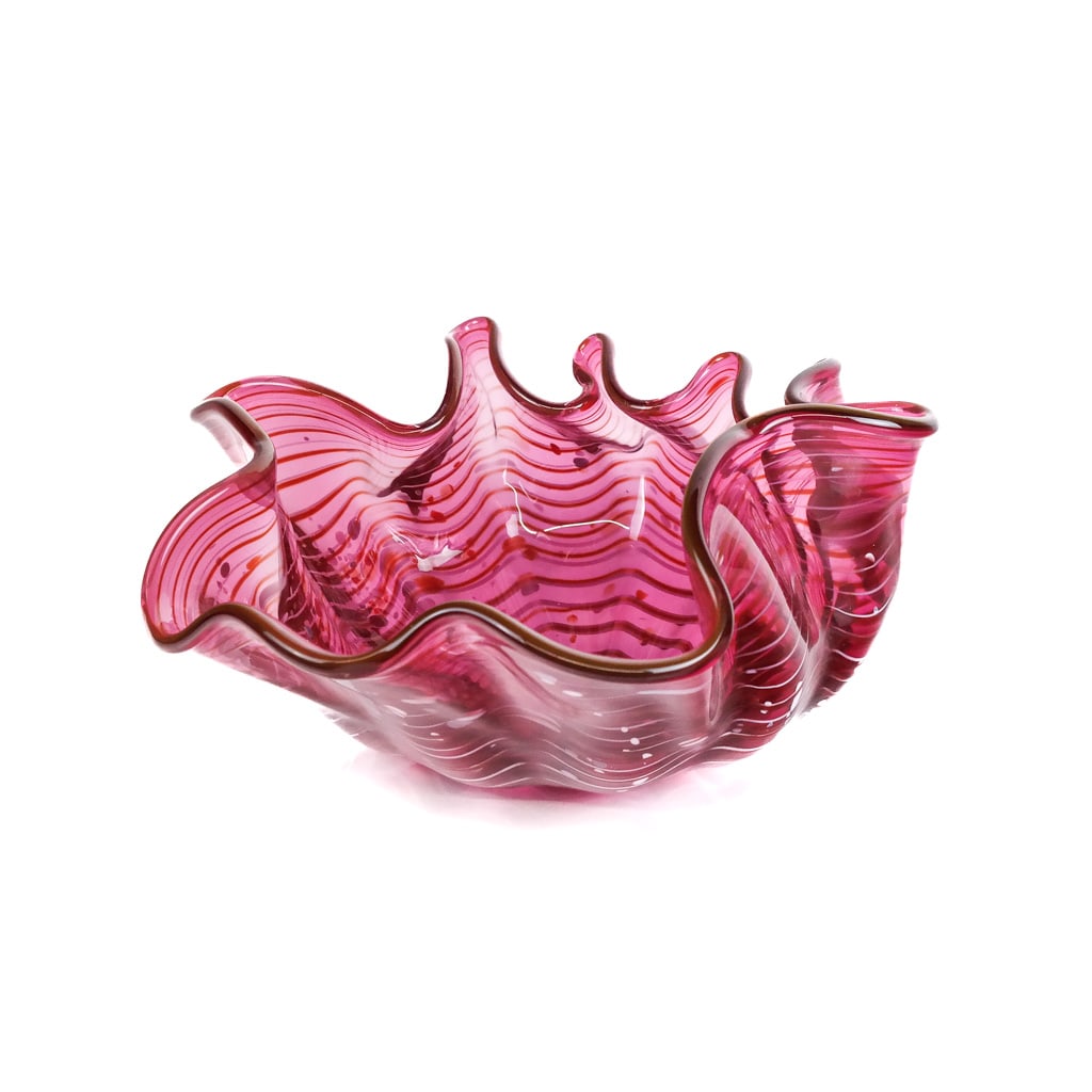 Murano Venetian Glass Centerpiece Bowl (1 of 8)