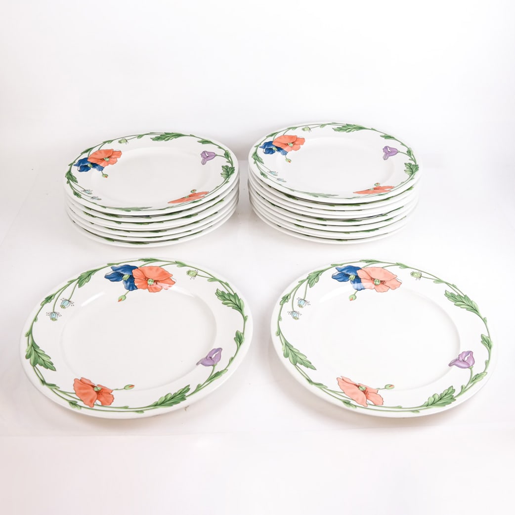 Villeroy & Boch German Porcelain Dinner Plates (18) (1 of 7)