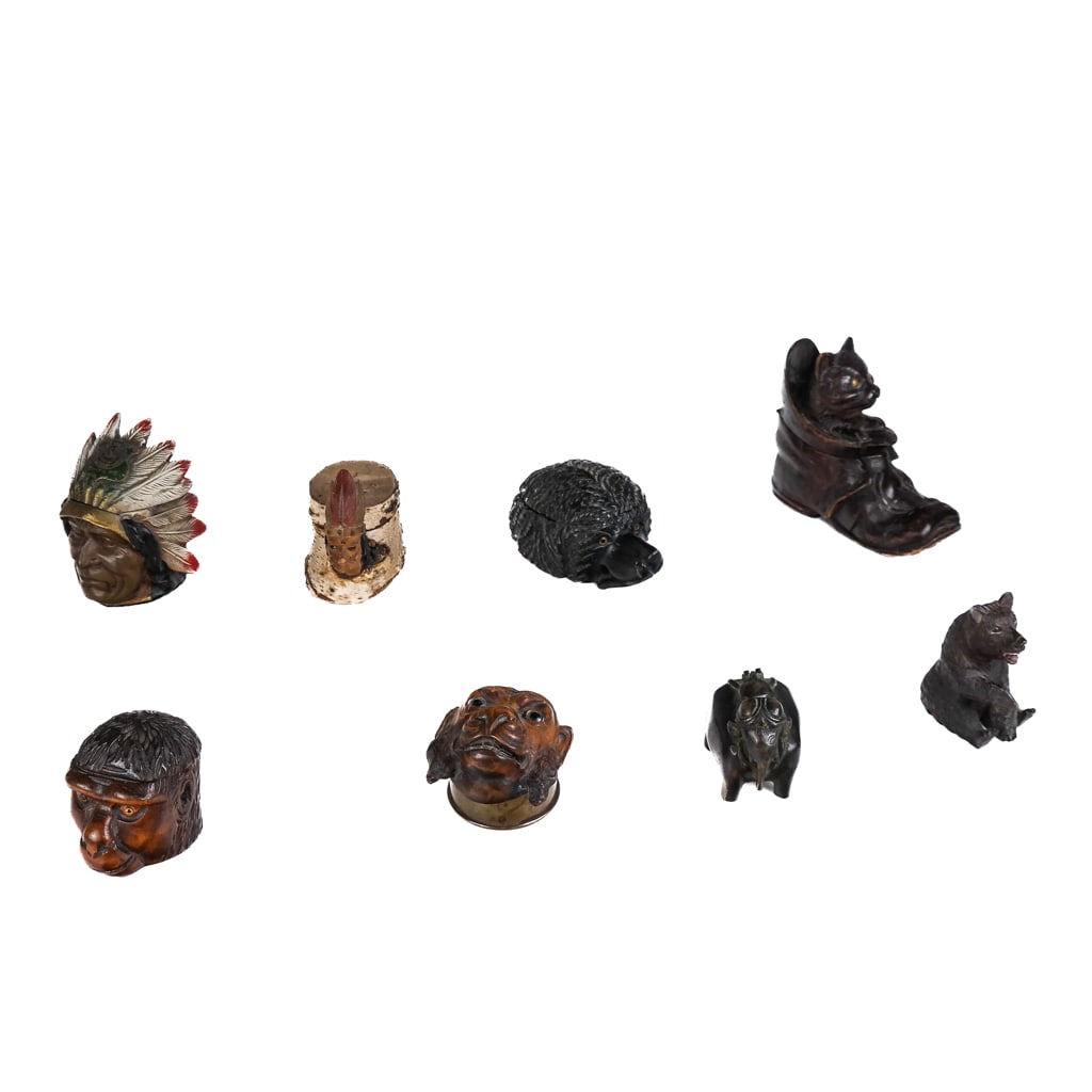 Assembled Group of Novelty Figural Inkwells (8) (8 (1 of 10)