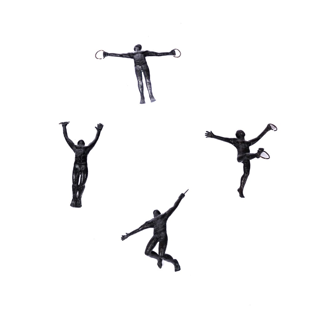 20th C. Modern Acrobats Bronze Sculpture (1 of 8)