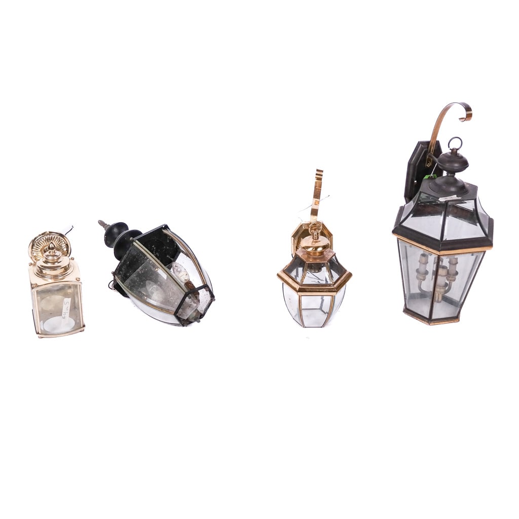 Five Various Lanterns, Including Coach Style (1 of 8)