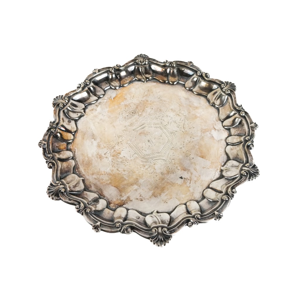 English Silver Plate Salver (1 of 5)