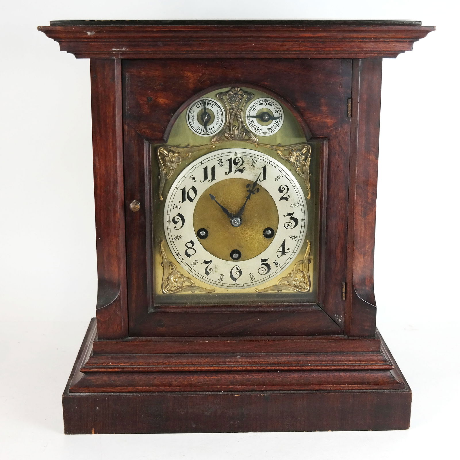 American Oak Mantel Clock (1 of 11)