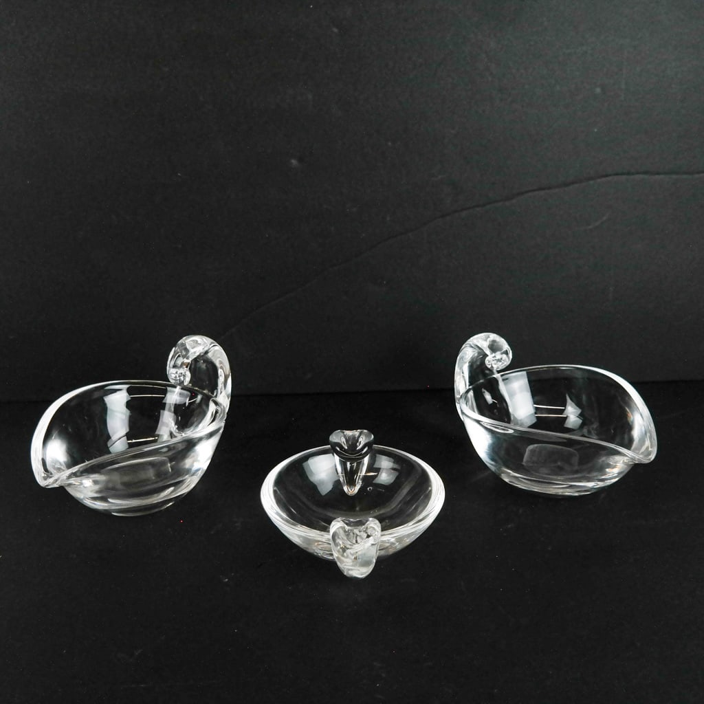 Steuben Clear Glass Bowls (3) (1 of 9)