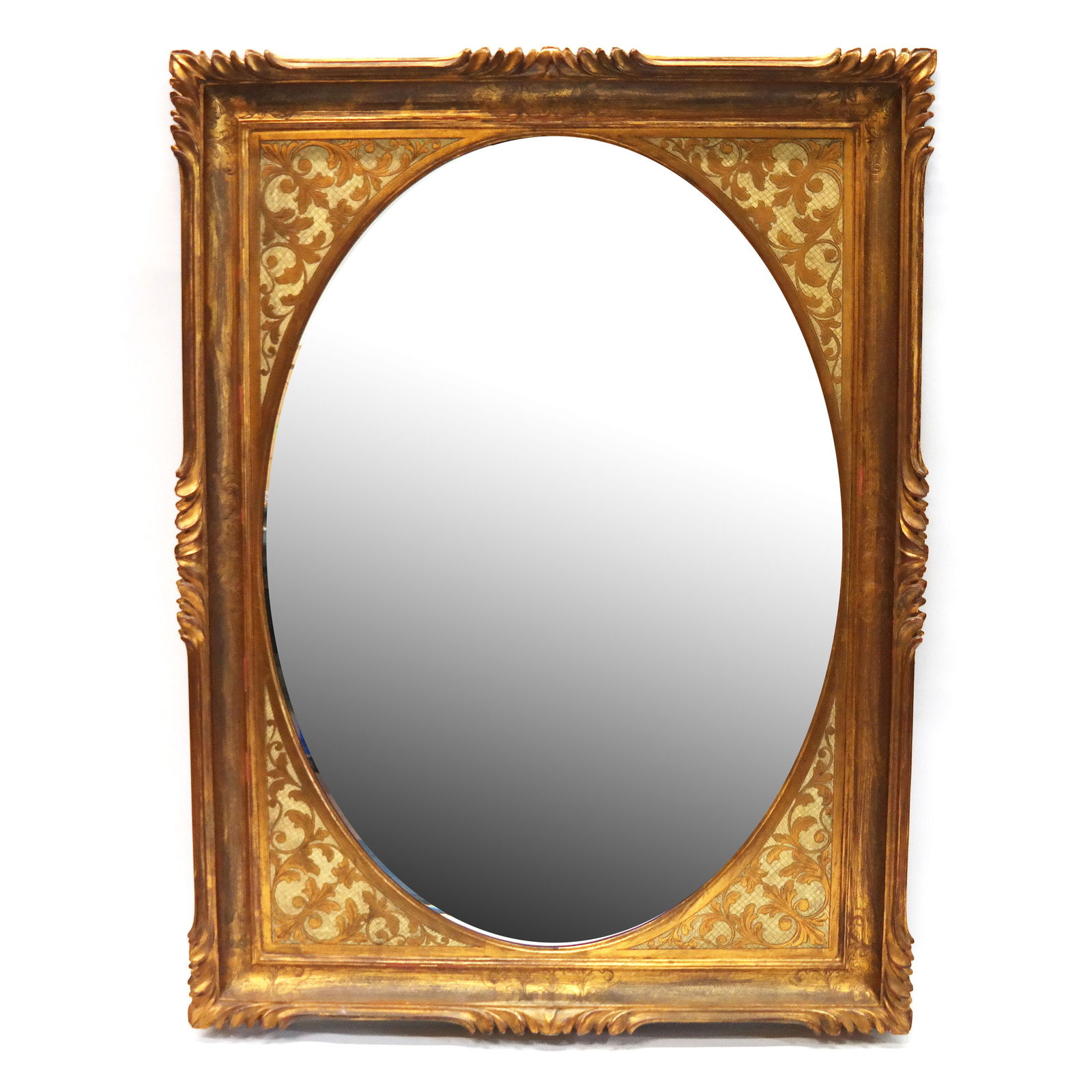 Modern Carved Giltwood Mirror (1 of 8)