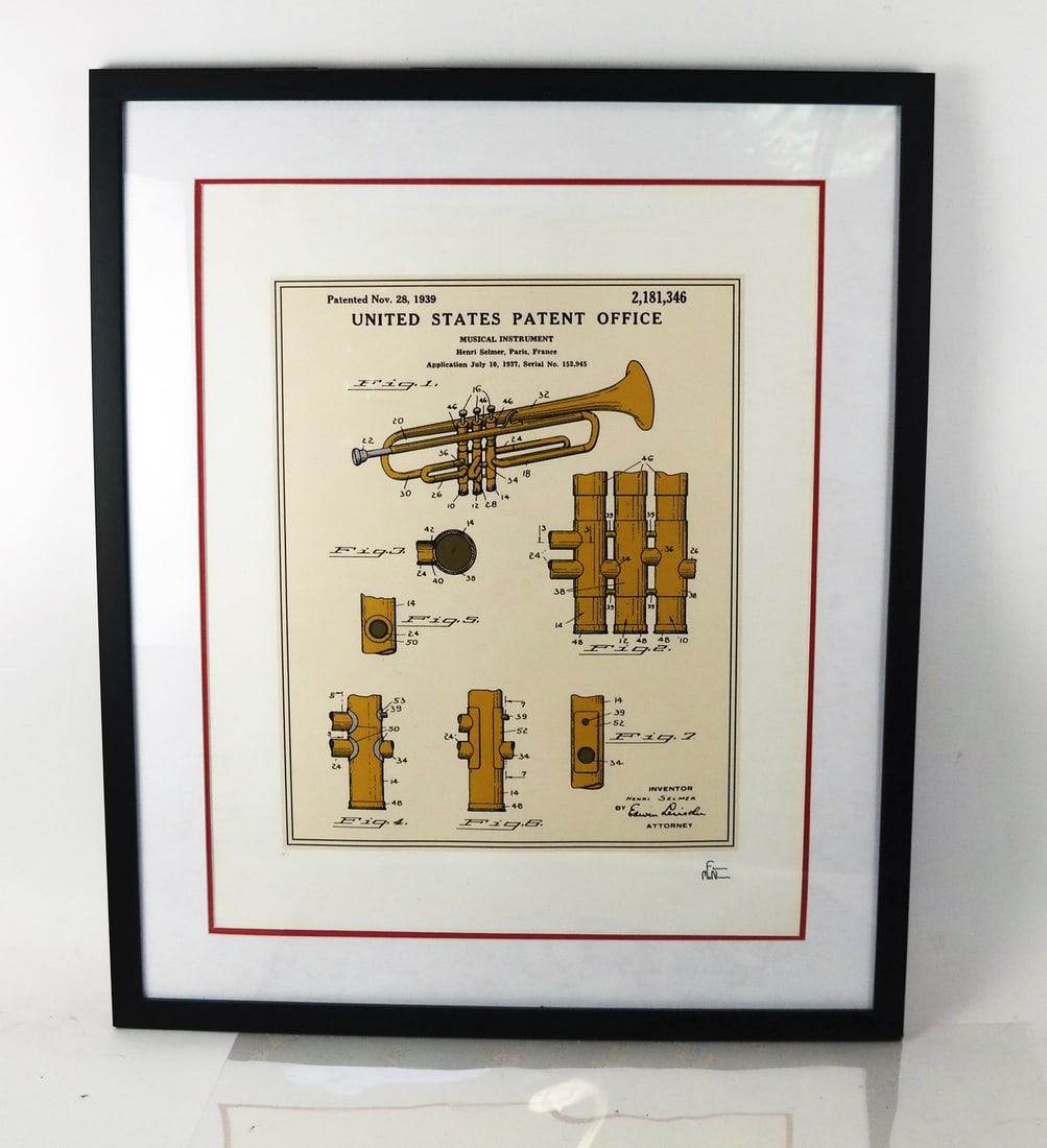 Henri Selmer 1939 Trumpet Reproduction Poster (1 of 8)