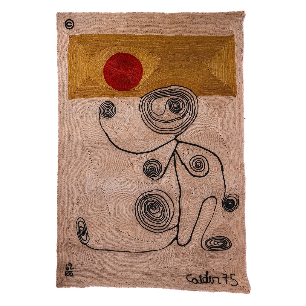 After Alexander CALDER: Woven Jute Tapestry/Rug (1 of 7)