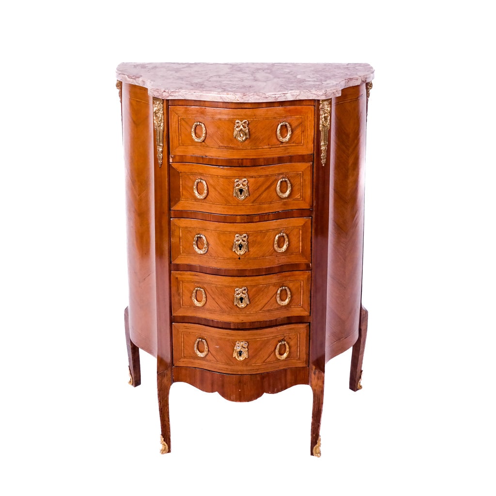 Louis XV-XVI Transitional-Style Lingerie Chest (1 of 9)