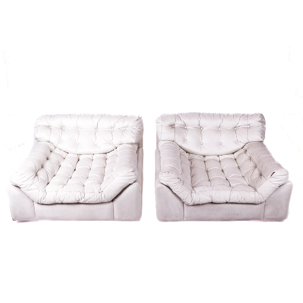 Pair of Mid-Century Modern Leather Chairs (1 of 6)