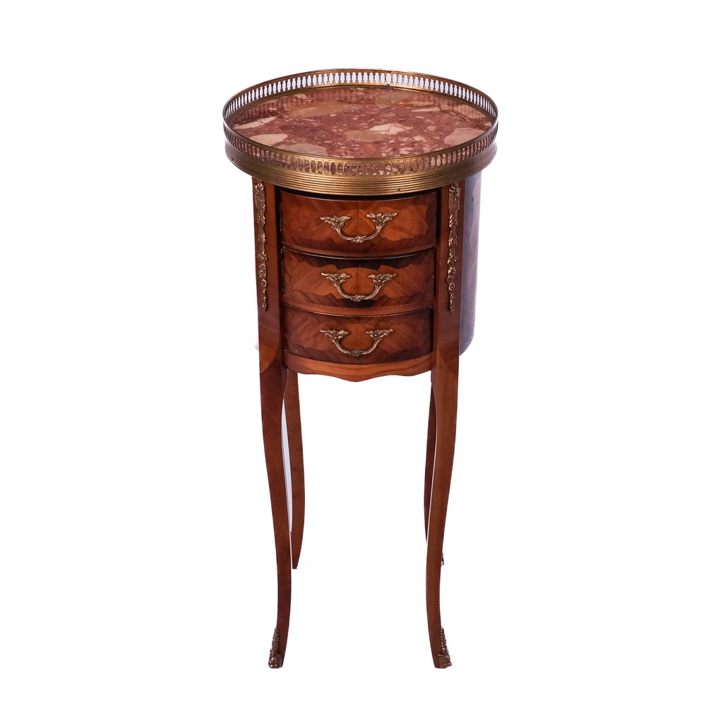 1970s Three-Tier Marble Top Stand (1 of 7)