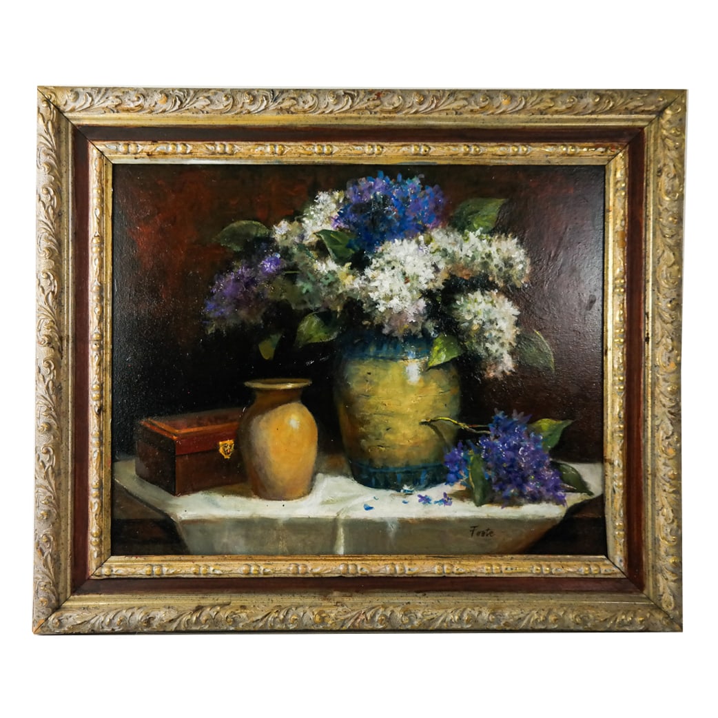 John FOOTE: "Lilacs" - Oil Painting (1 of 15)