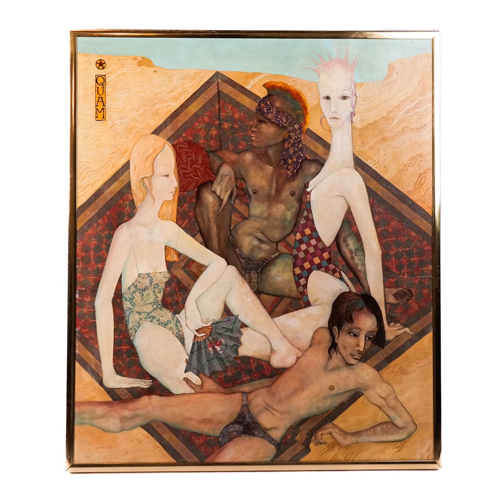 Mylo QUAM : "Picnic" (Dunes) Mixed Media (1 of 9)