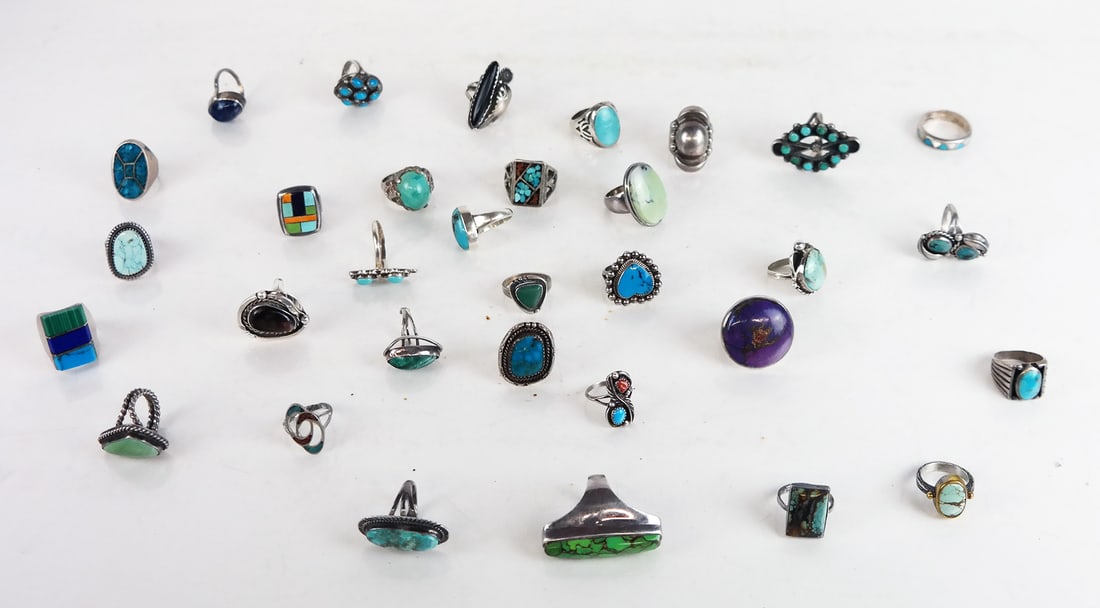 Lot of Sterling Silver Rings (1 of 7)